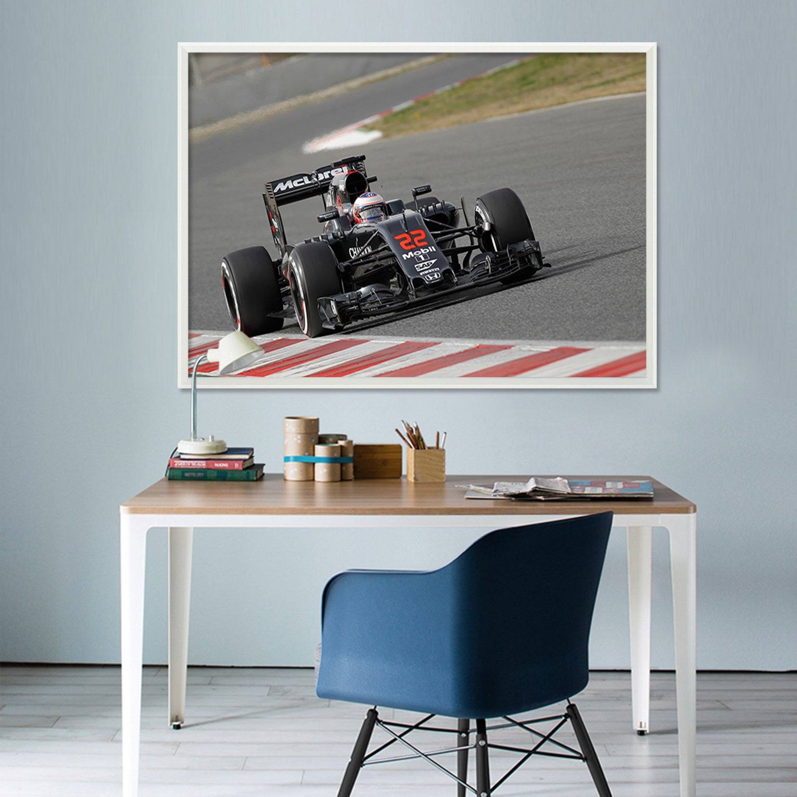 3D Running Truck 199 Fake Framed Print Painting Wallpaper AJ Creativity Home