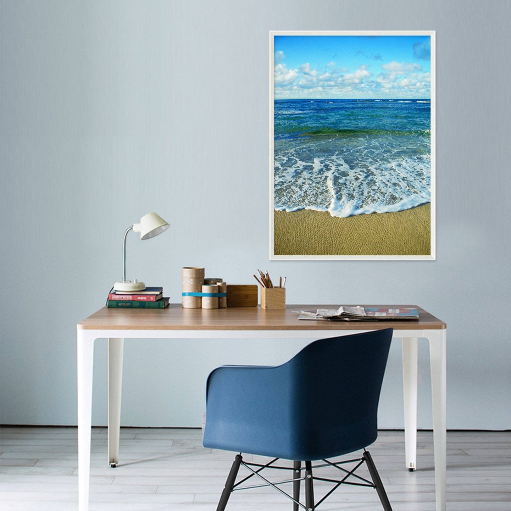 3D Endless Sea 082 Fake Framed Print Painting Wallpaper AJ Creativity Home