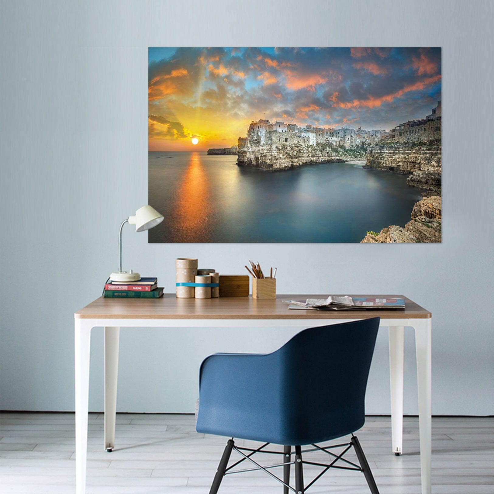 3D Sunset City 119 Marco Carmassi Wall Sticker Wallpaper AJ Wallpaper 2