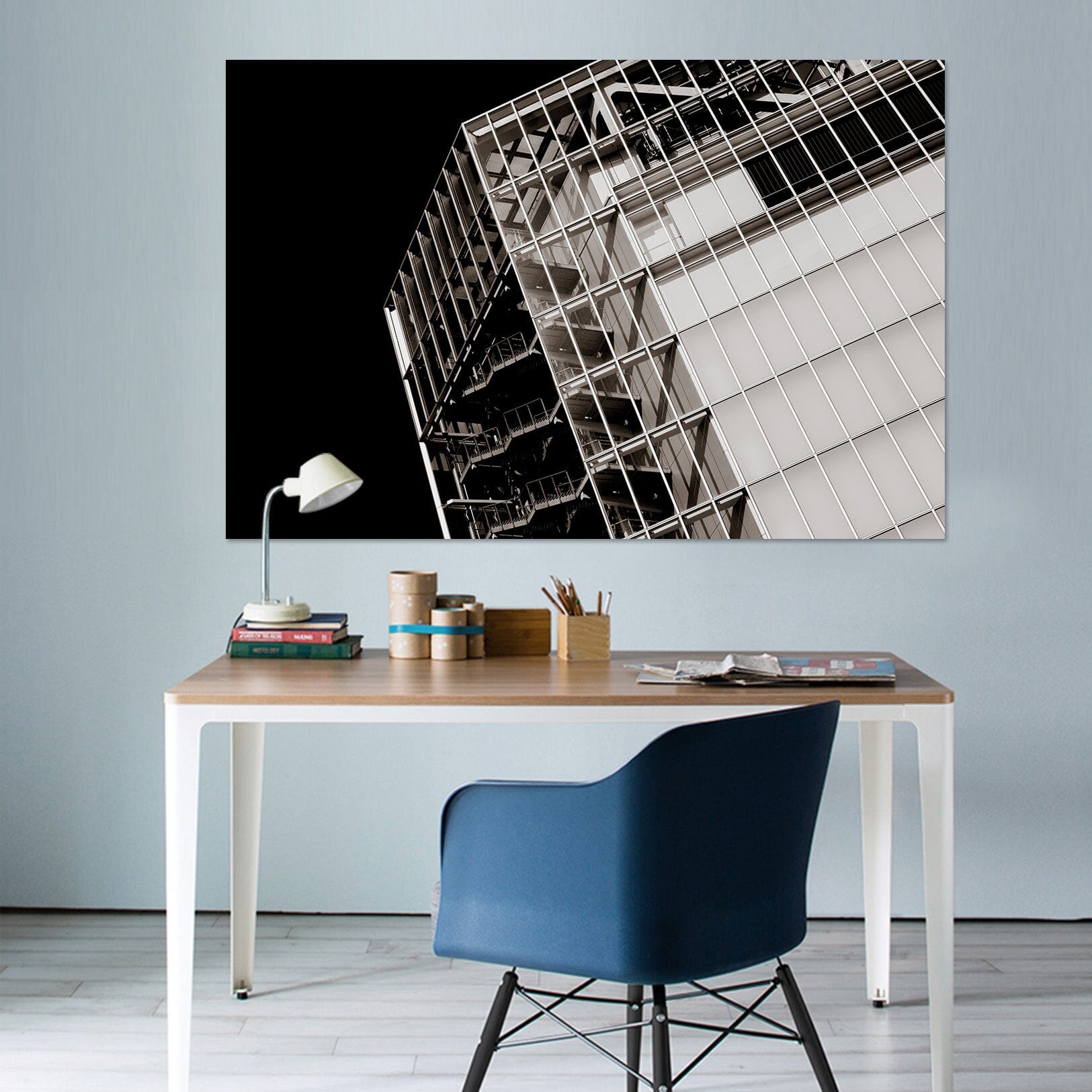 3D White Building 014 Noirblanc777 Wall Sticker Wallpaper AJ Wallpaper 2