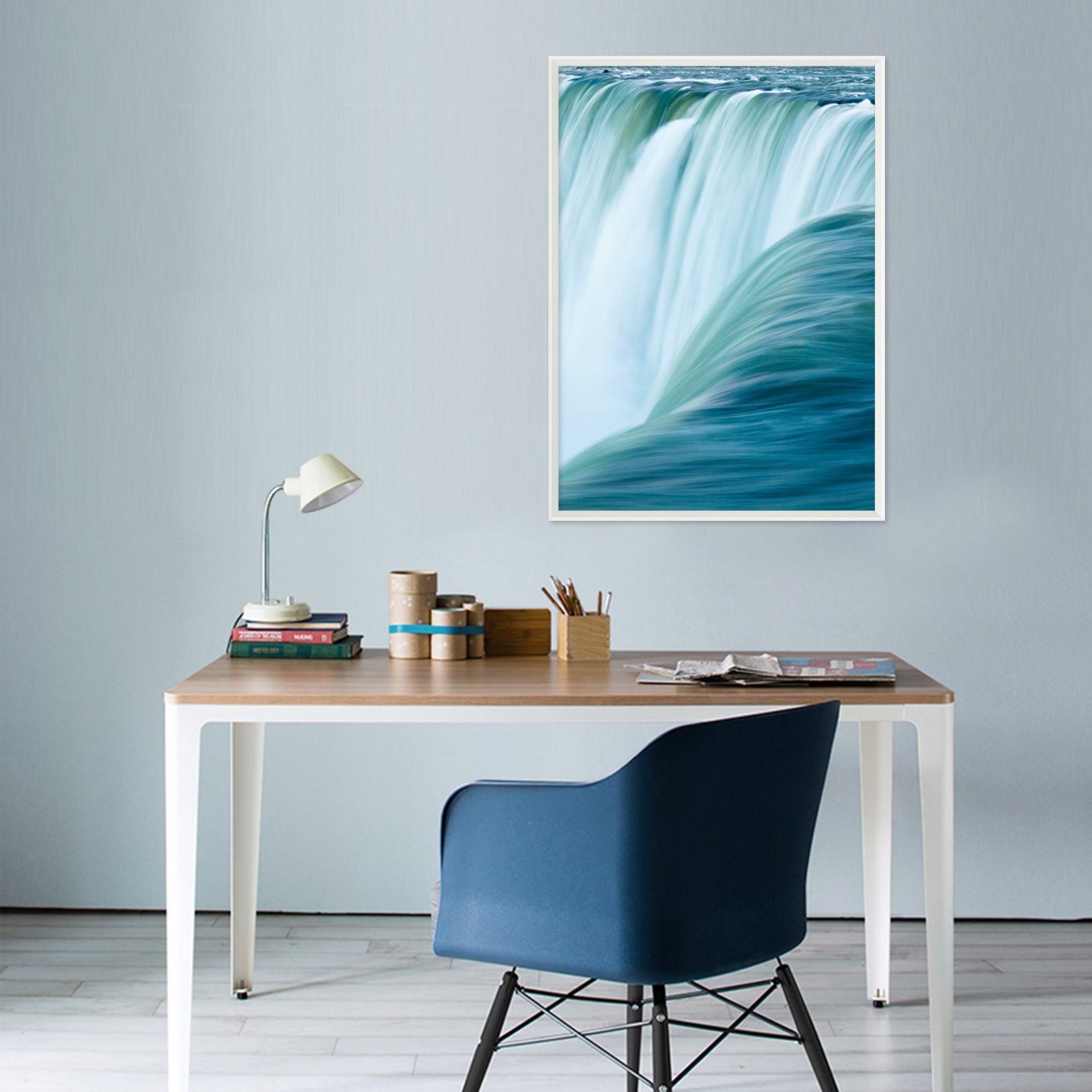 3D Great Falls Rapids 002 Fake Framed Print Painting Wallpaper AJ Creativity Home