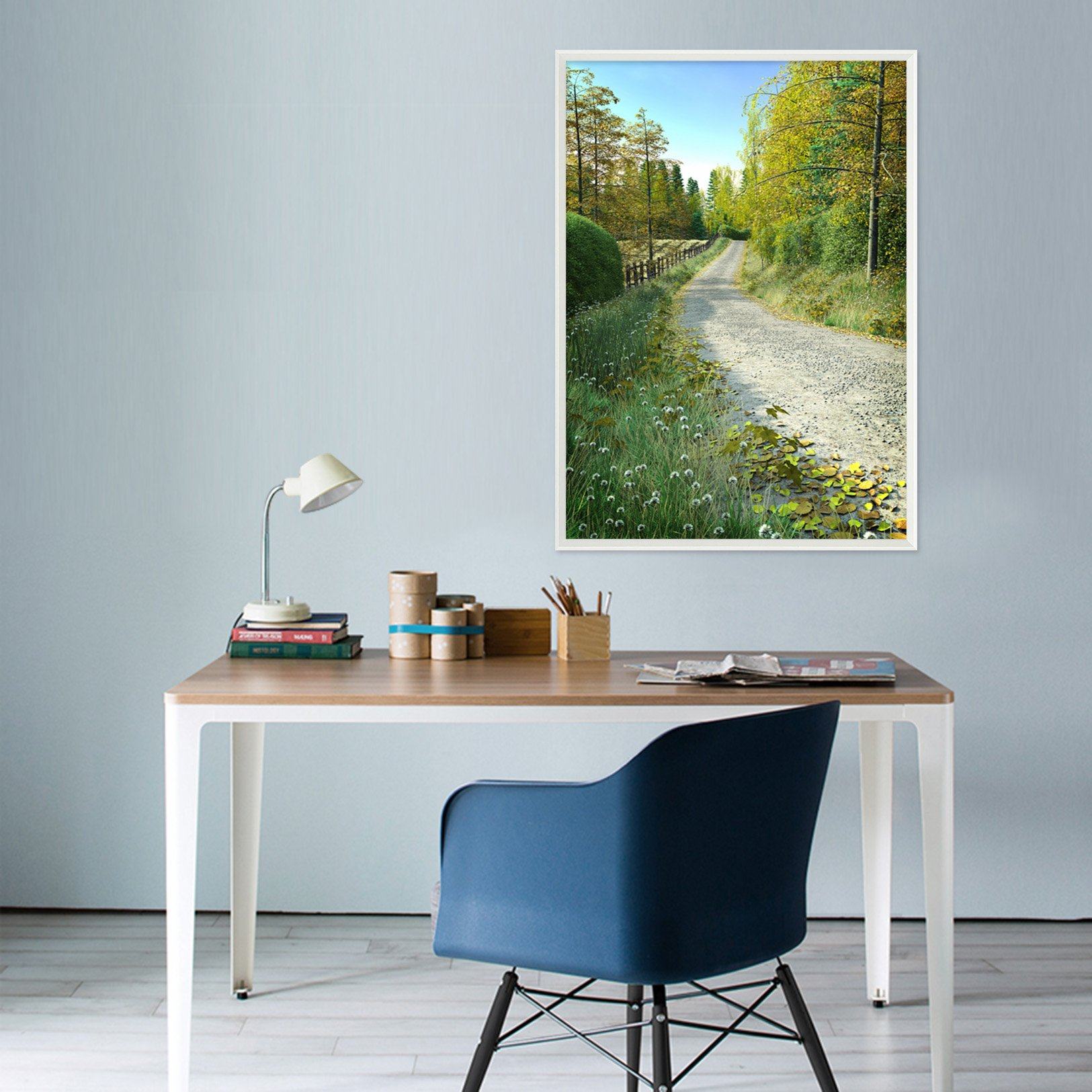 3D Roadside Wildflowers 138 Fake Framed Print Painting Wallpaper AJ Creativity Home