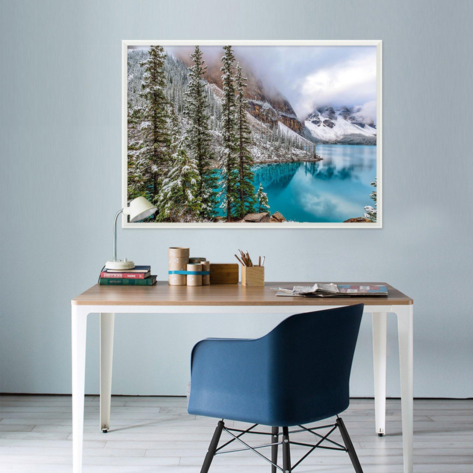 3D Snow Mountain 050 Fake Framed Print Painting Wallpaper AJ Creativity Home