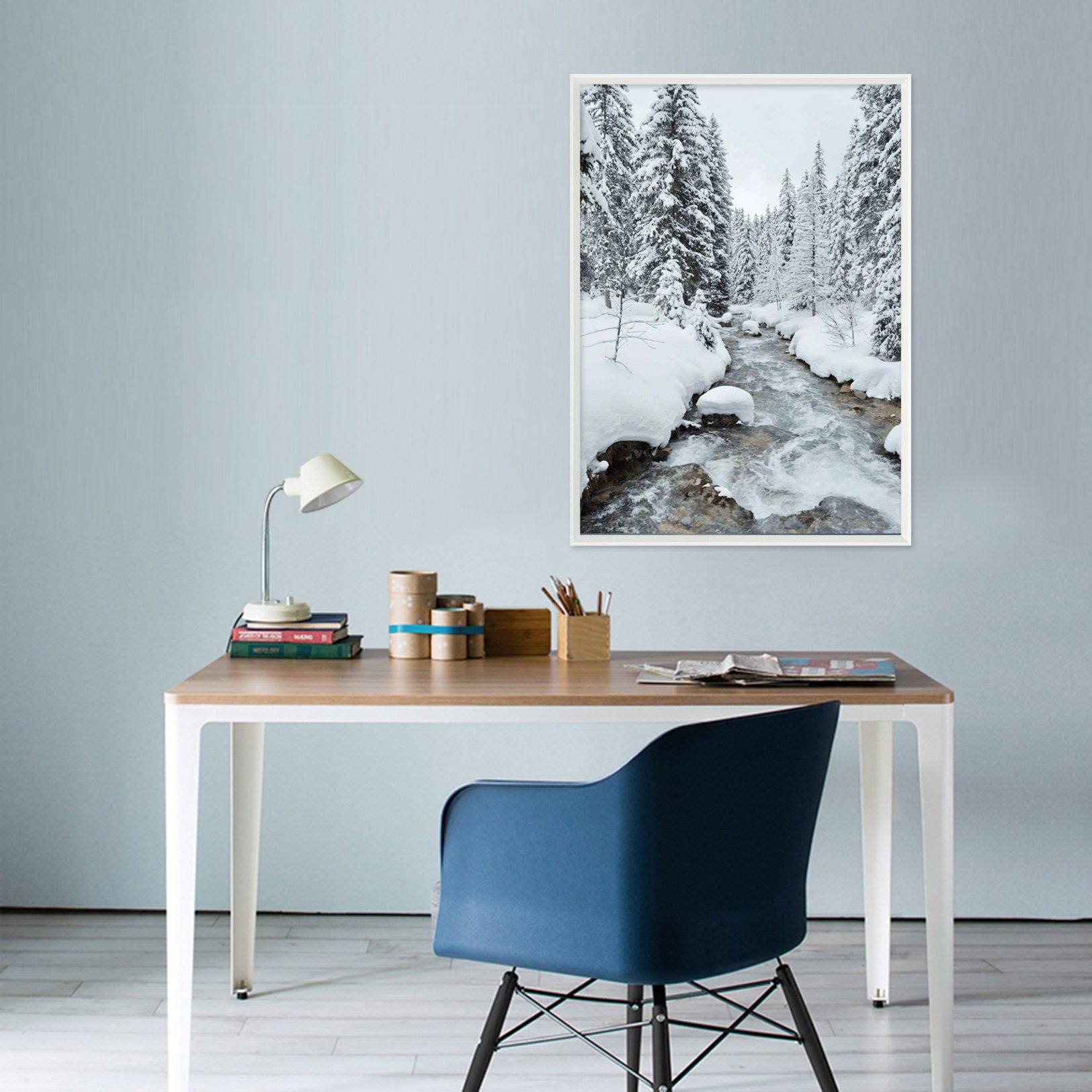 3D Snowy Days 094 Fake Framed Print Painting Wallpaper AJ Creativity Home