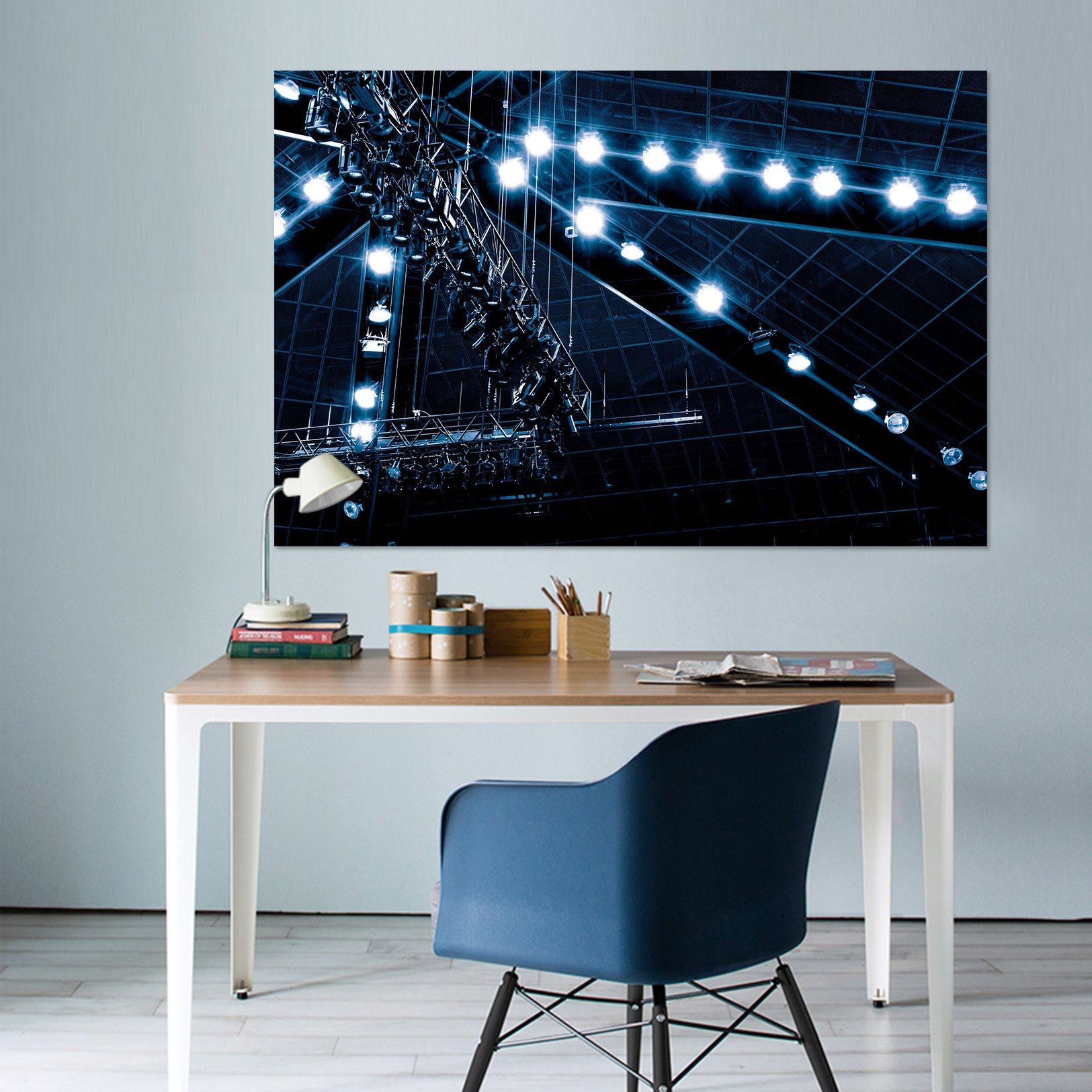 3D Black City Light 014 Noirblanc777 Wall Sticker Wallpaper AJ Wallpaper 2