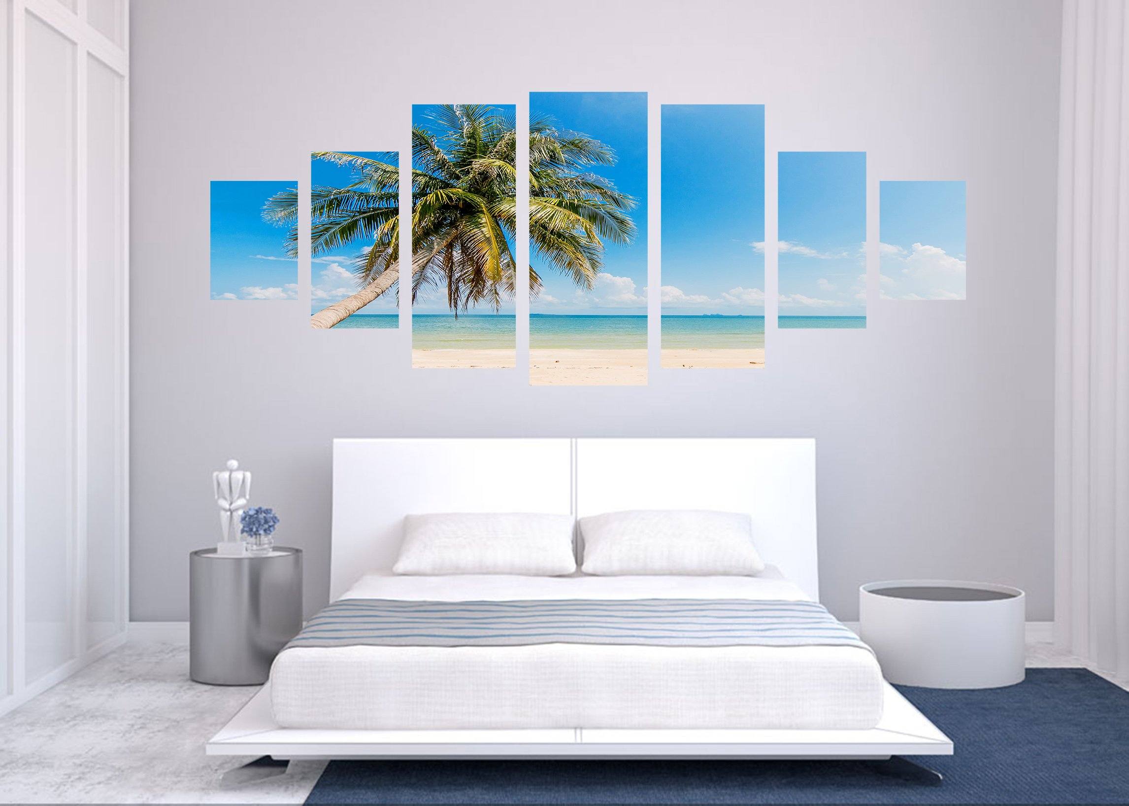 3D Coconut Tree 152 Unframed Print Wallpaper Wallpaper AJ Wallpaper