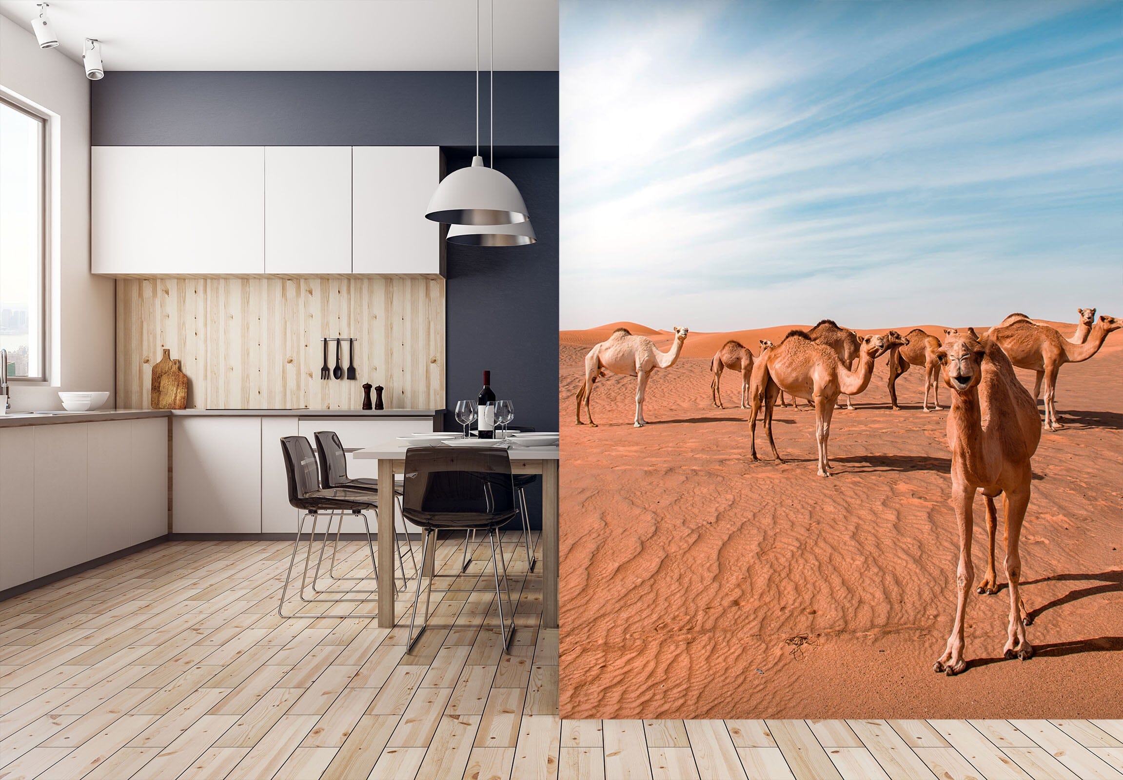 3D Desert Camel 101 Wall Murals Wallpaper AJ Wallpaper 2