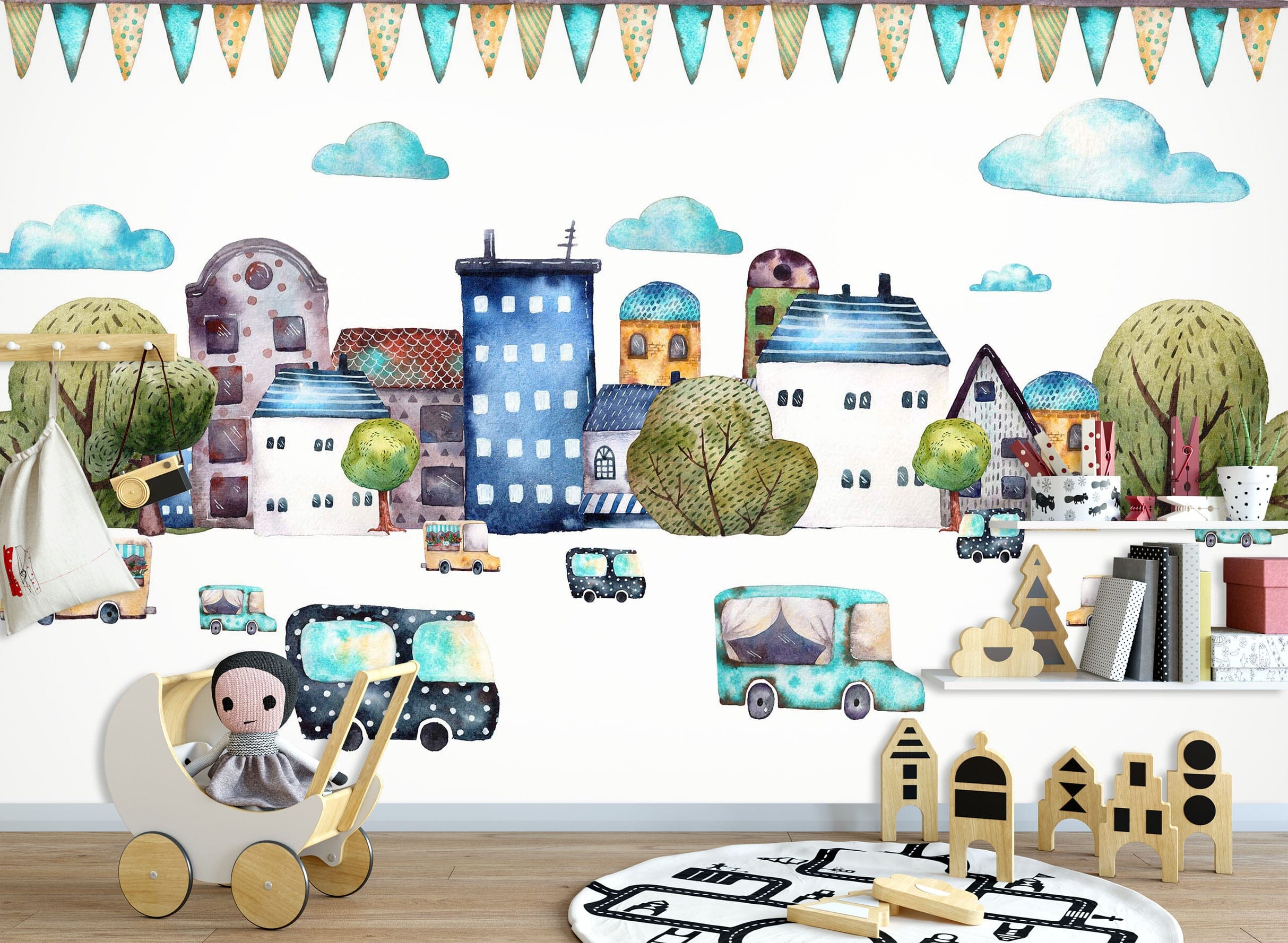 3D Cute House 1434 Wall Murals Wallpaper AJ Wallpaper 2