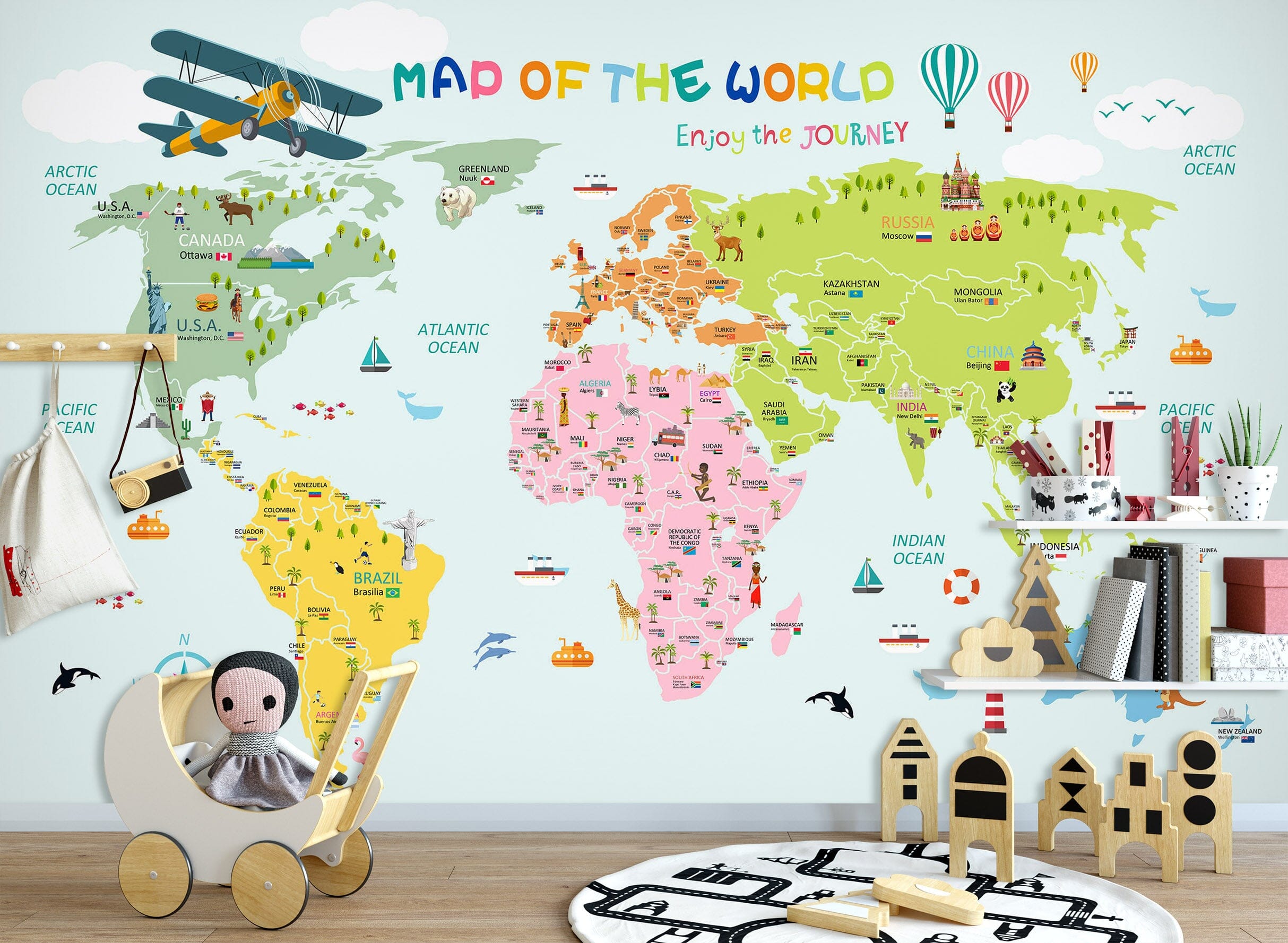 3D Color Map 1679 Wall Murals Wallpaper AJ Wallpaper 2