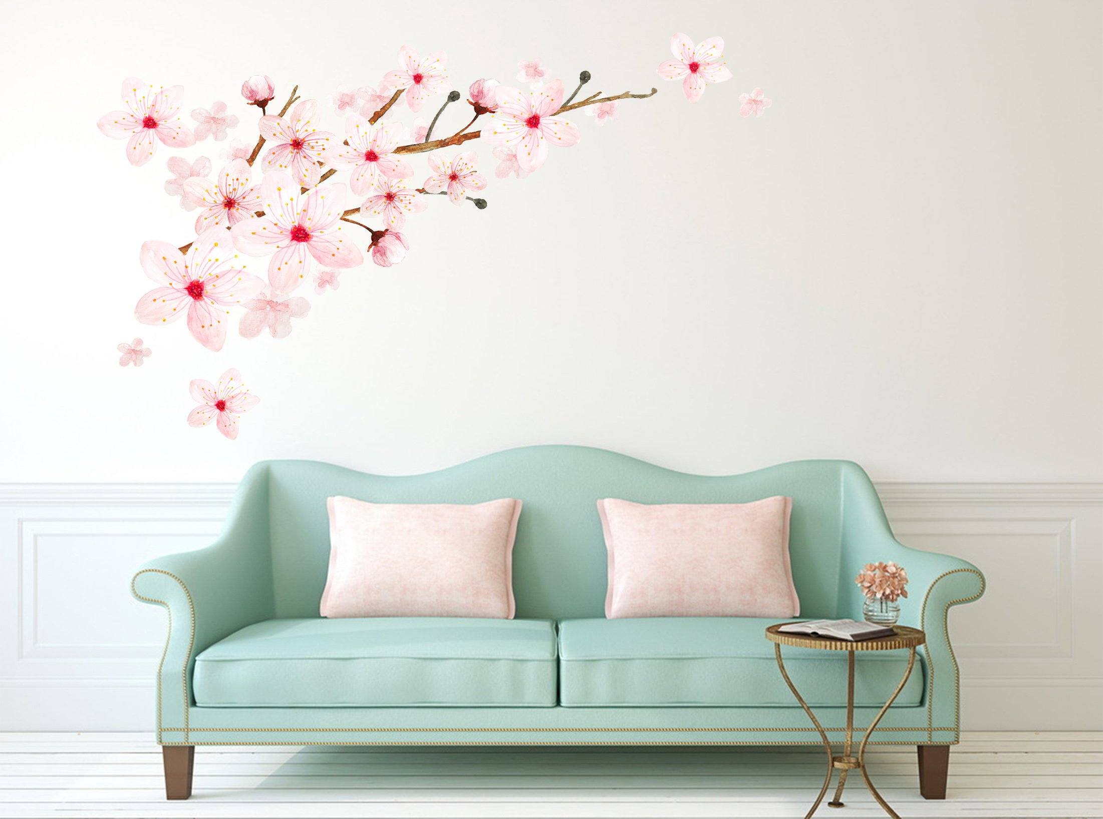 3D Peach Blossom Falling 093 Wall Stickers Wallpaper AJ Wallpaper