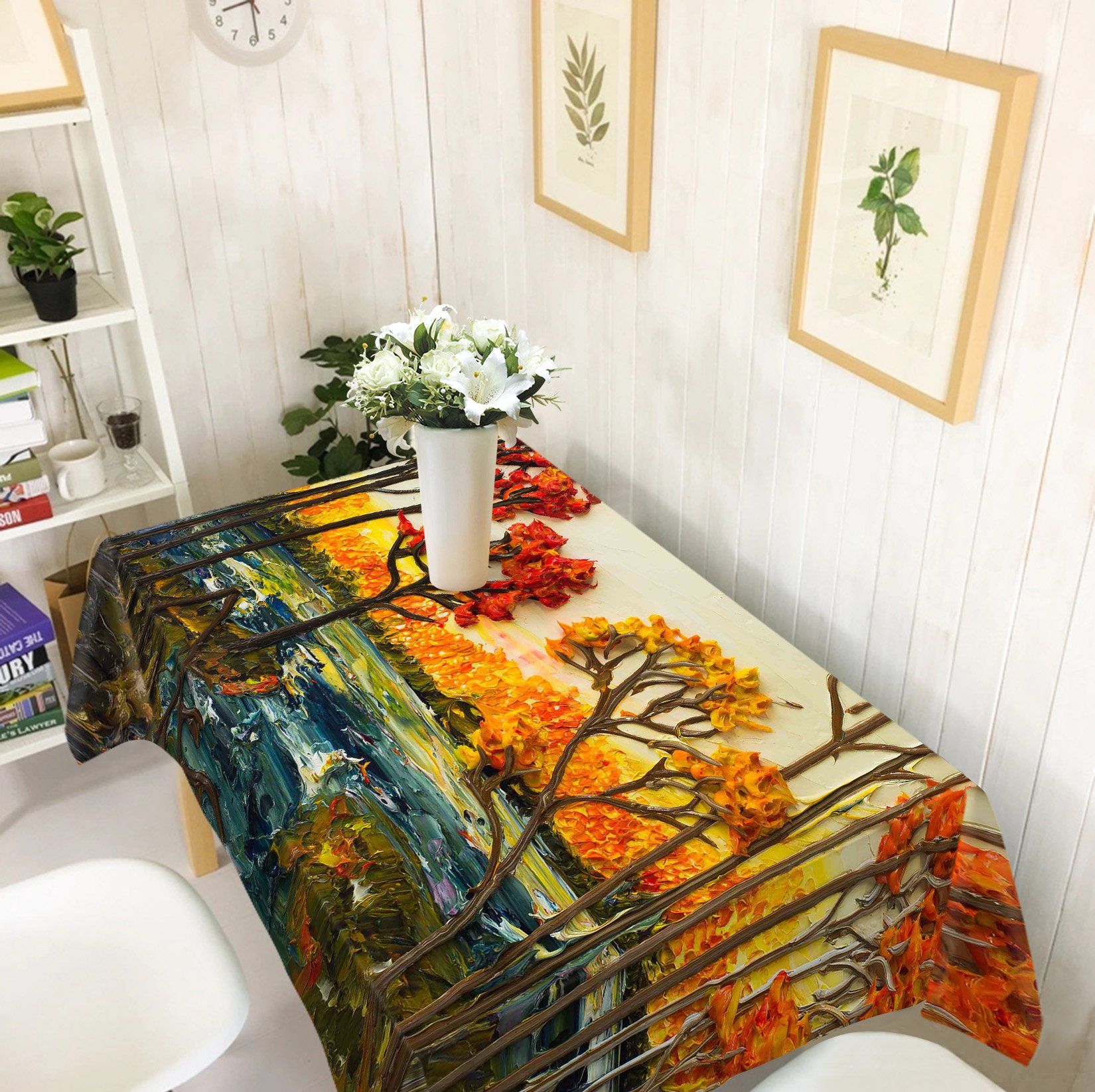 3D Trees Oil Painting 24 Tablecloths Wallpaper AJ Wallpaper