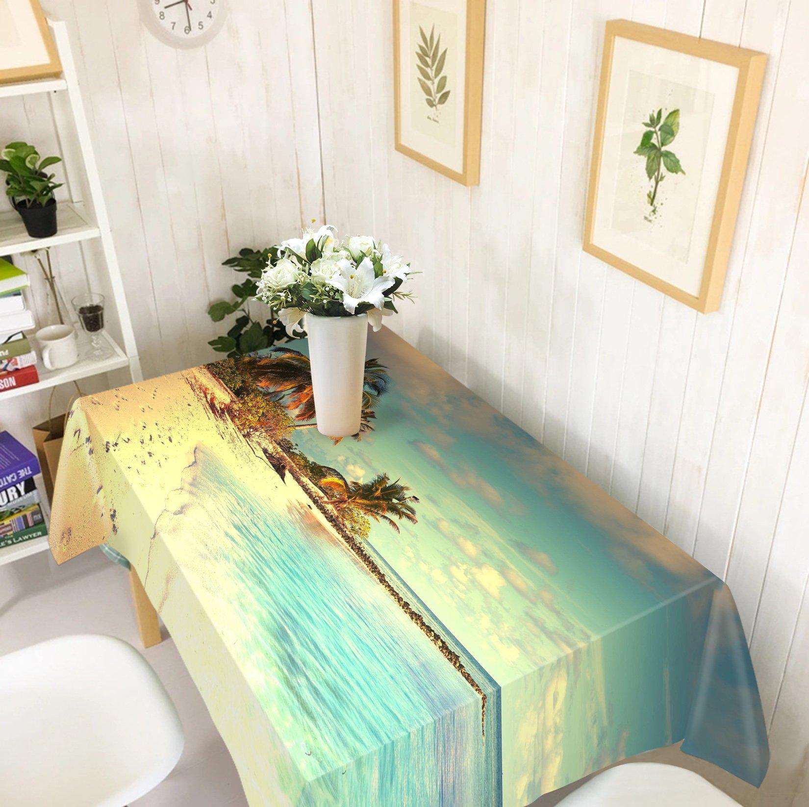 3D Shining Beach 737 Tablecloths Wallpaper AJ Wallpaper