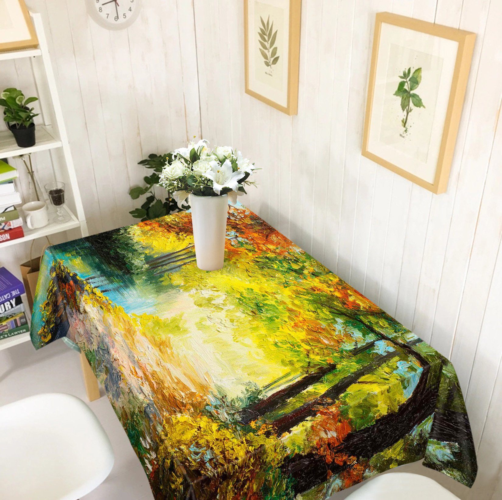 3D Trees Oil Painting 683 Tablecloths Wallpaper AJ Wallpaper