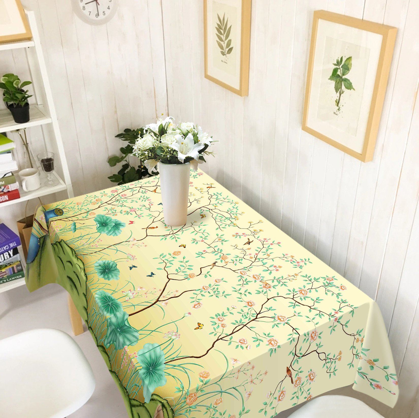 3D Flowers Tree Animals 142 Tablecloths Wallpaper AJ Wallpaper