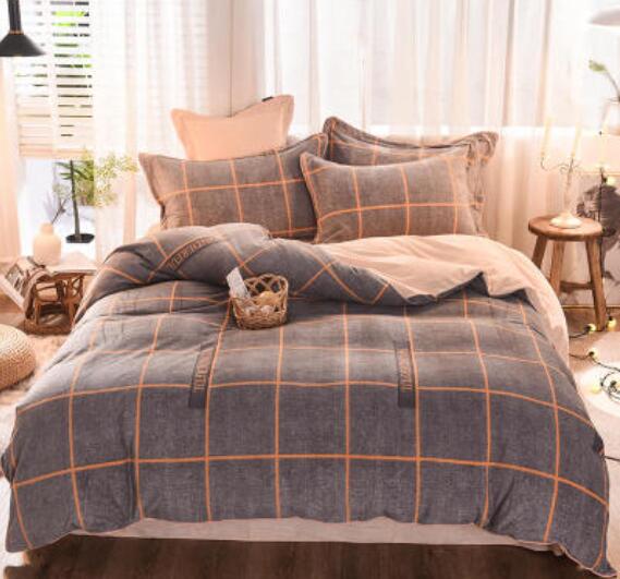 3D Grey Grid 20063 Bed Pillowcases Quilt