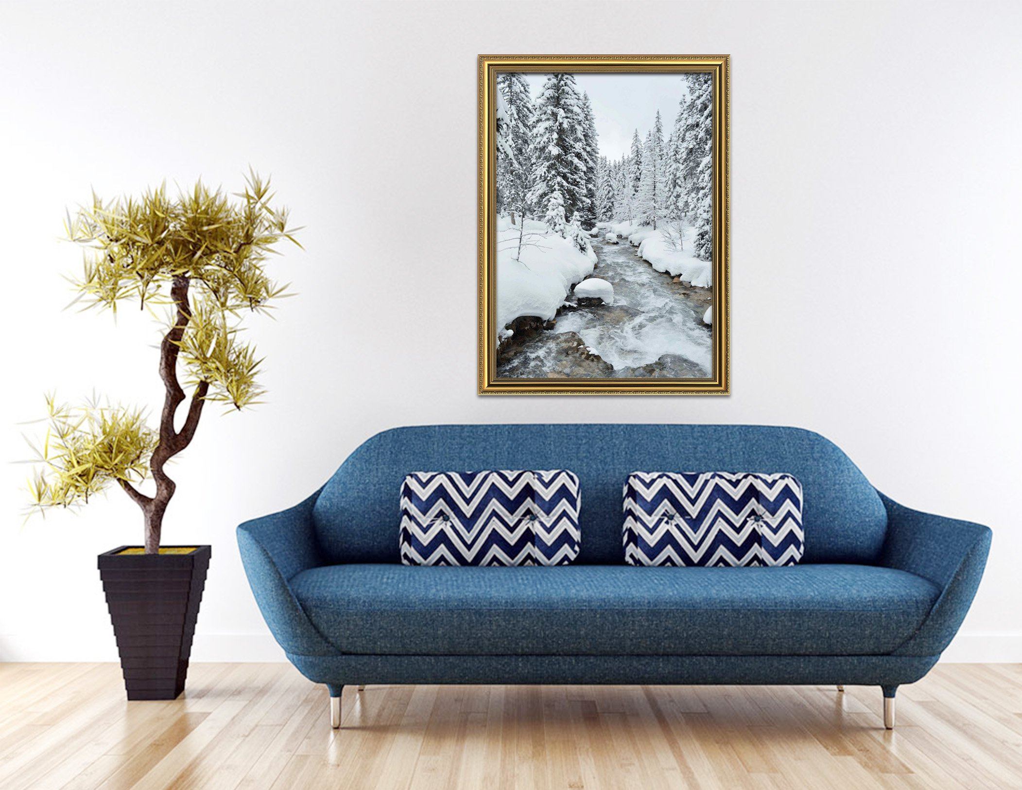 3D Snowy Days 094 Fake Framed Print Painting Wallpaper AJ Creativity Home
