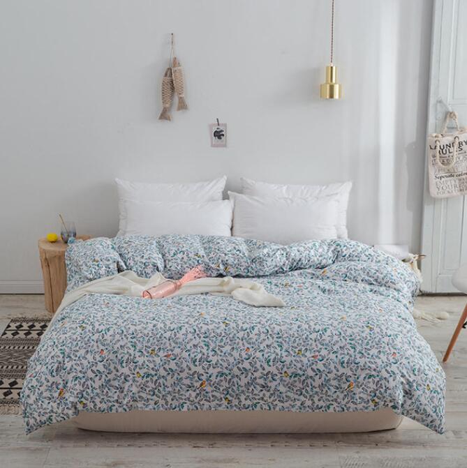 3D Blue Floral 4058 Bed Pillowcases Quilt