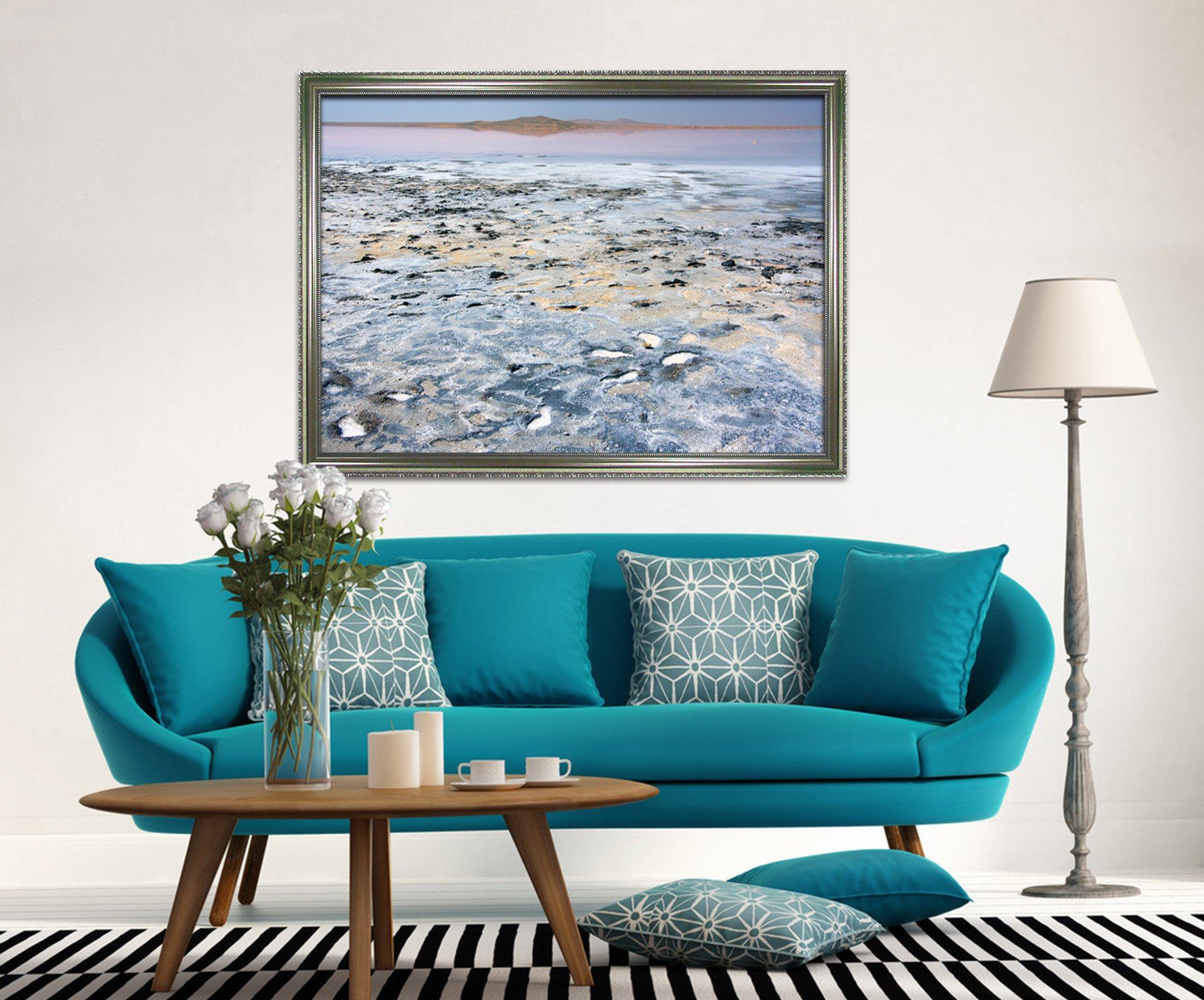 3D Mud Sea 176 Fake Framed Print Painting Wallpaper AJ Creativity Home