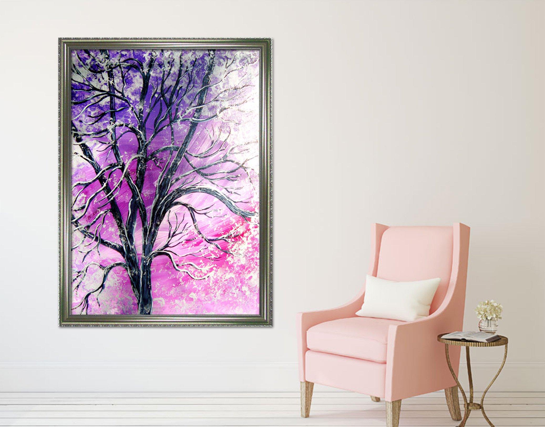 3D Strange Tree 107 Fake Framed Print Painting Wallpaper AJ Creativity Home