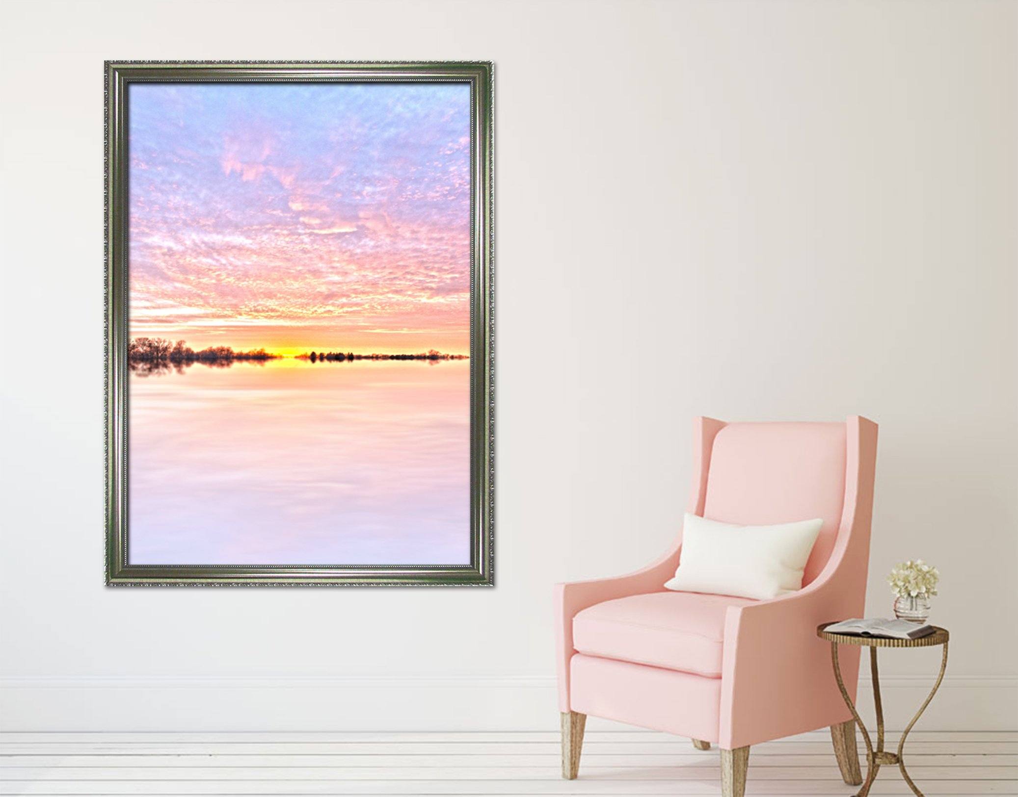 3D Beautiful Dusk 093 Fake Framed Print Painting Wallpaper AJ Creativity Home