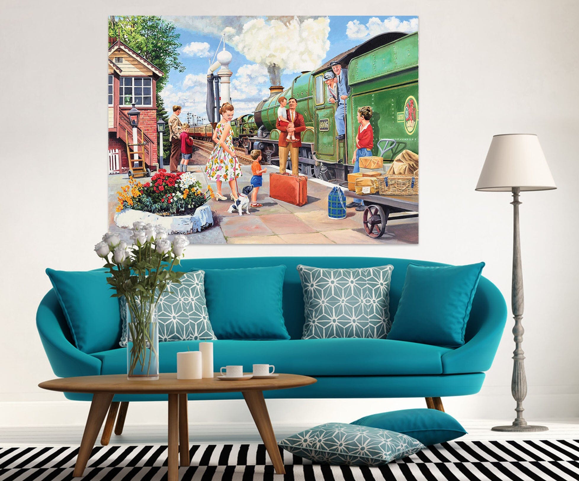 3D The Train Driver 079 Trevor Mitchell Wall Sticker Wallpaper AJ Wallpaper 2