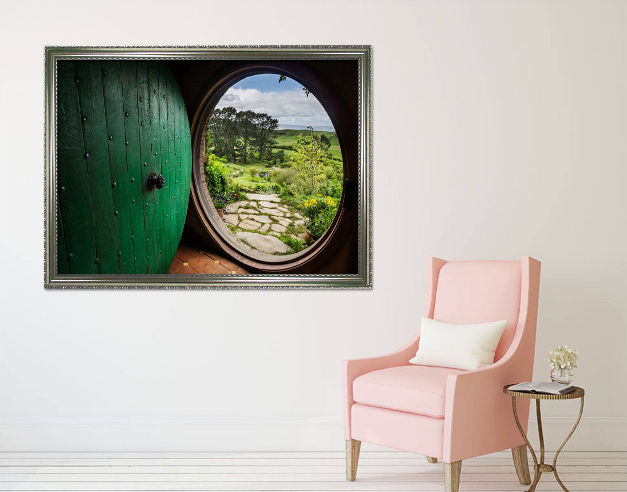 3D tree House 018 Fake Framed Print Painting Wallpaper AJ Creativity Home