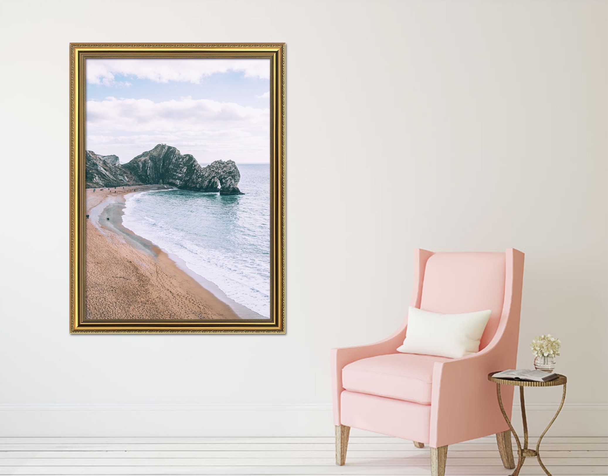 3D Calm Sea 088 Fake Framed Print Painting Wallpaper AJ Creativity Home