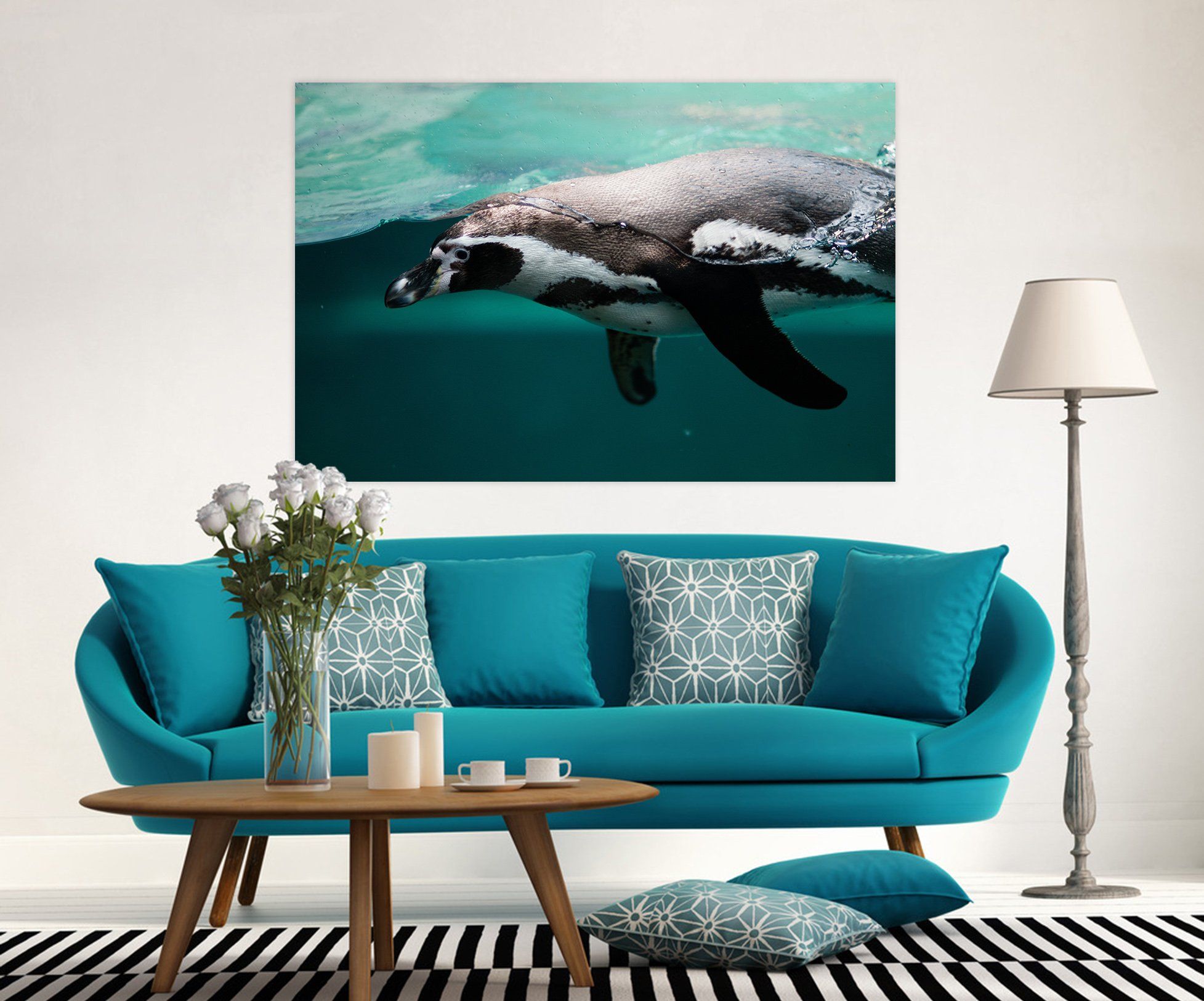 3D Whale 104 Animal Wall Stickers Wallpaper AJ Wallpaper 2