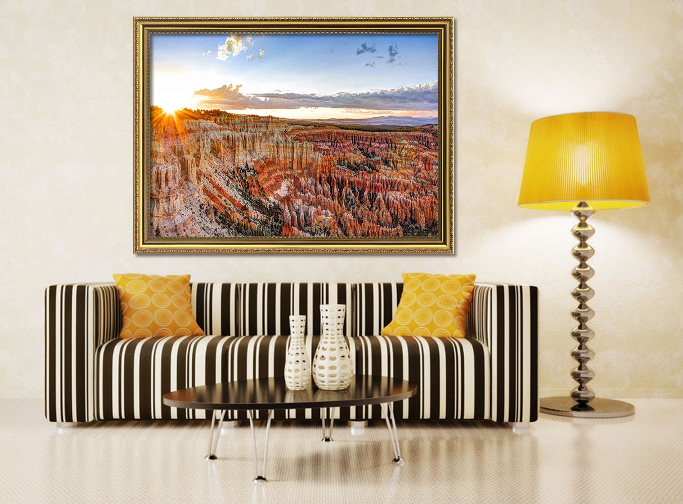 3D Steep Mountains 135 Fake Framed Print Painting Wallpaper AJ Creativity Home