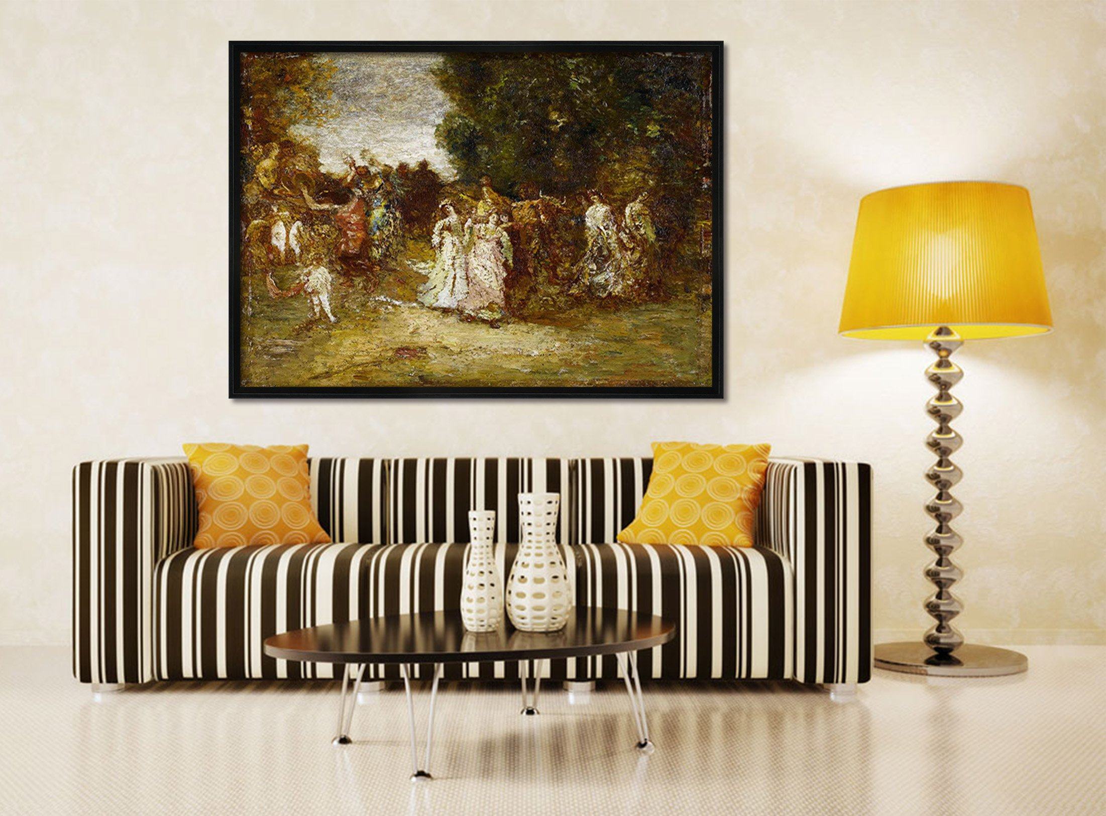 3D Outing Play 037 Fake Framed Print Painting Wallpaper AJ Creativity Home