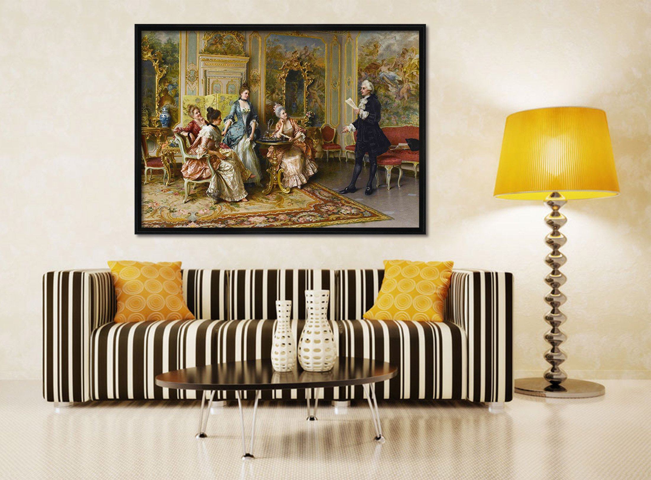 3D Read Aloud 141 Fake Framed Print Painting Wallpaper AJ Creativity Home