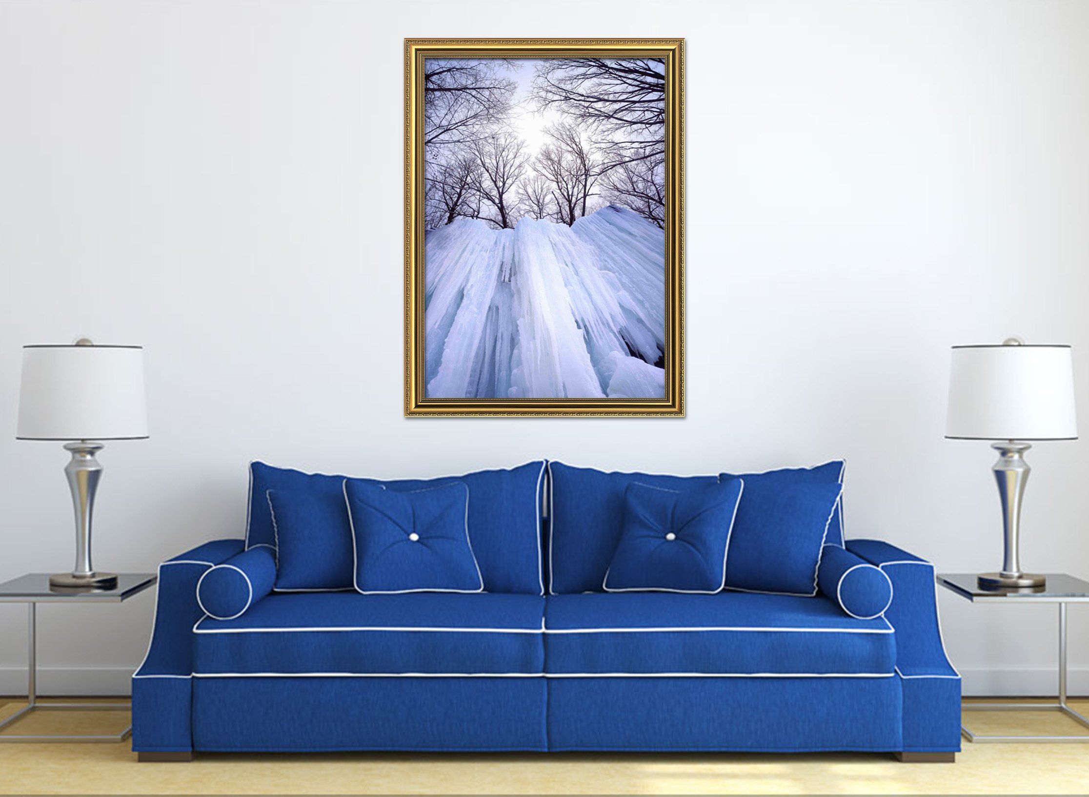 3D Ice Days 019 Fake Framed Print Painting Wallpaper AJ Creativity Home