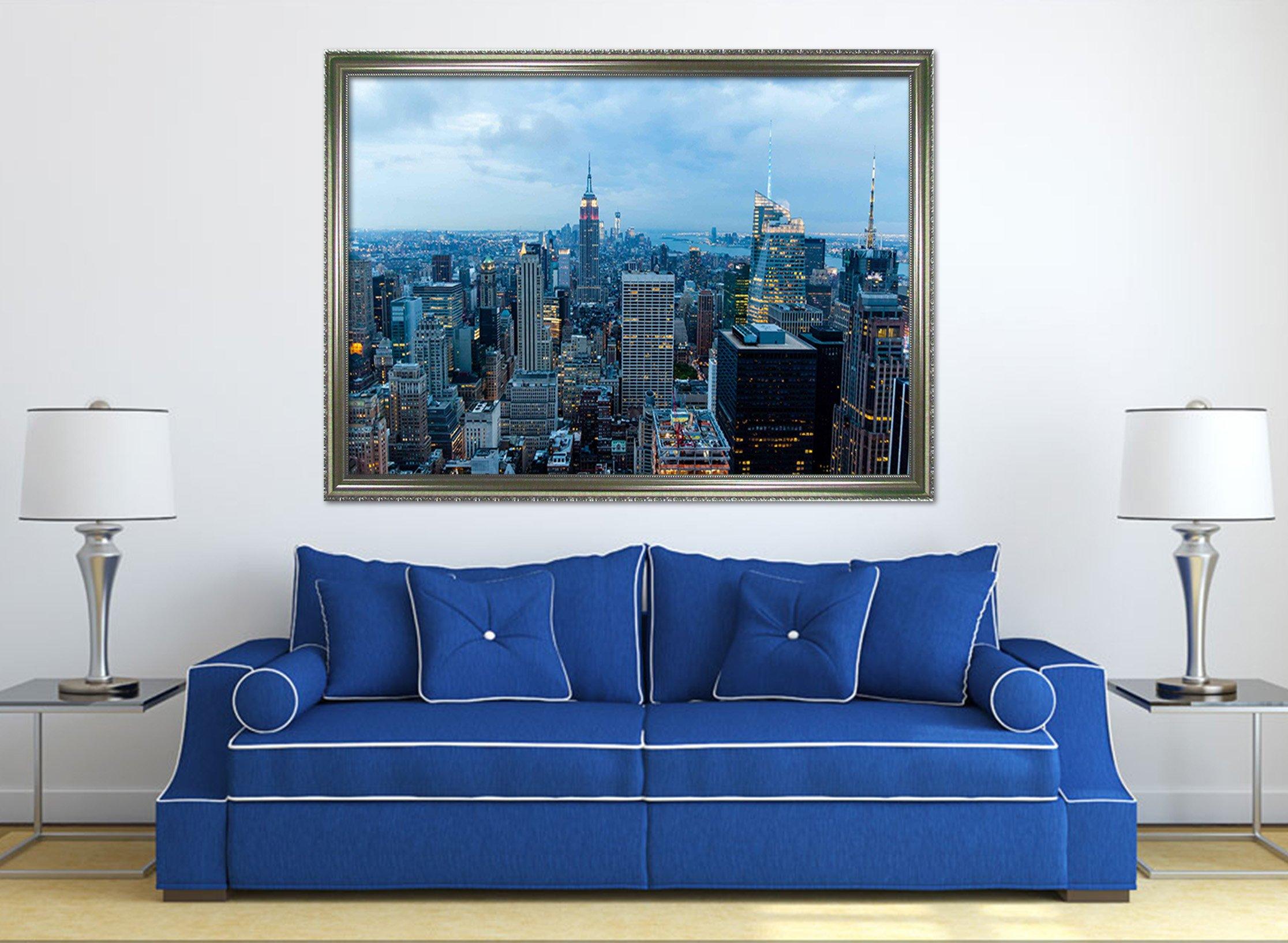 3D High-Rise City 127 Fake Framed Print Painting Wallpaper AJ Creativity Home