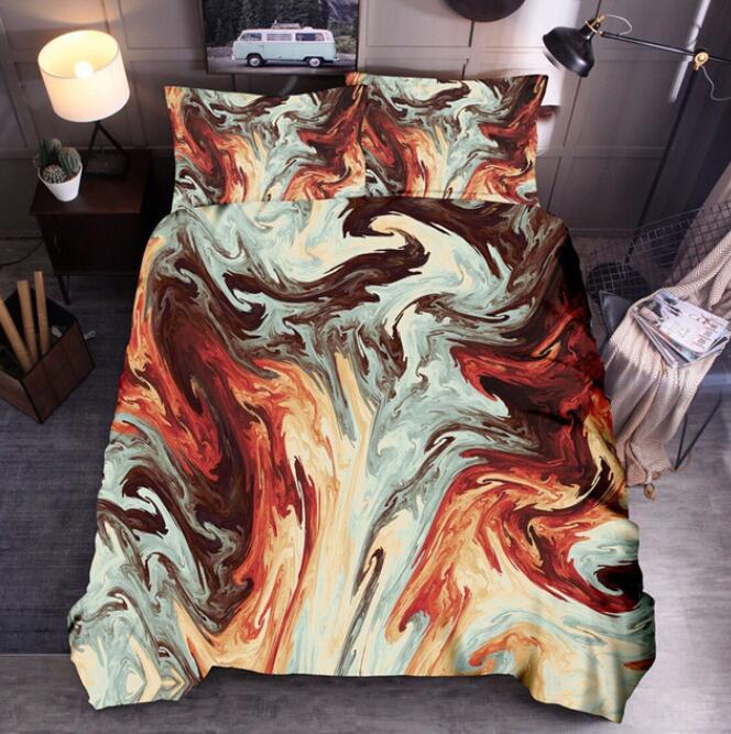 3D Brown 7024 Bed Pillowcases Quilt