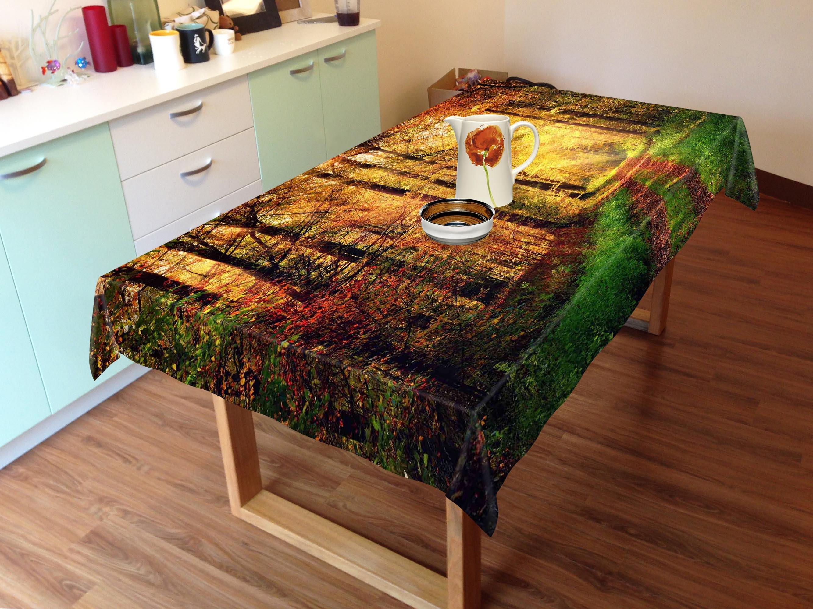 3D Bright Forest 700 Tablecloths Wallpaper AJ Wallpaper