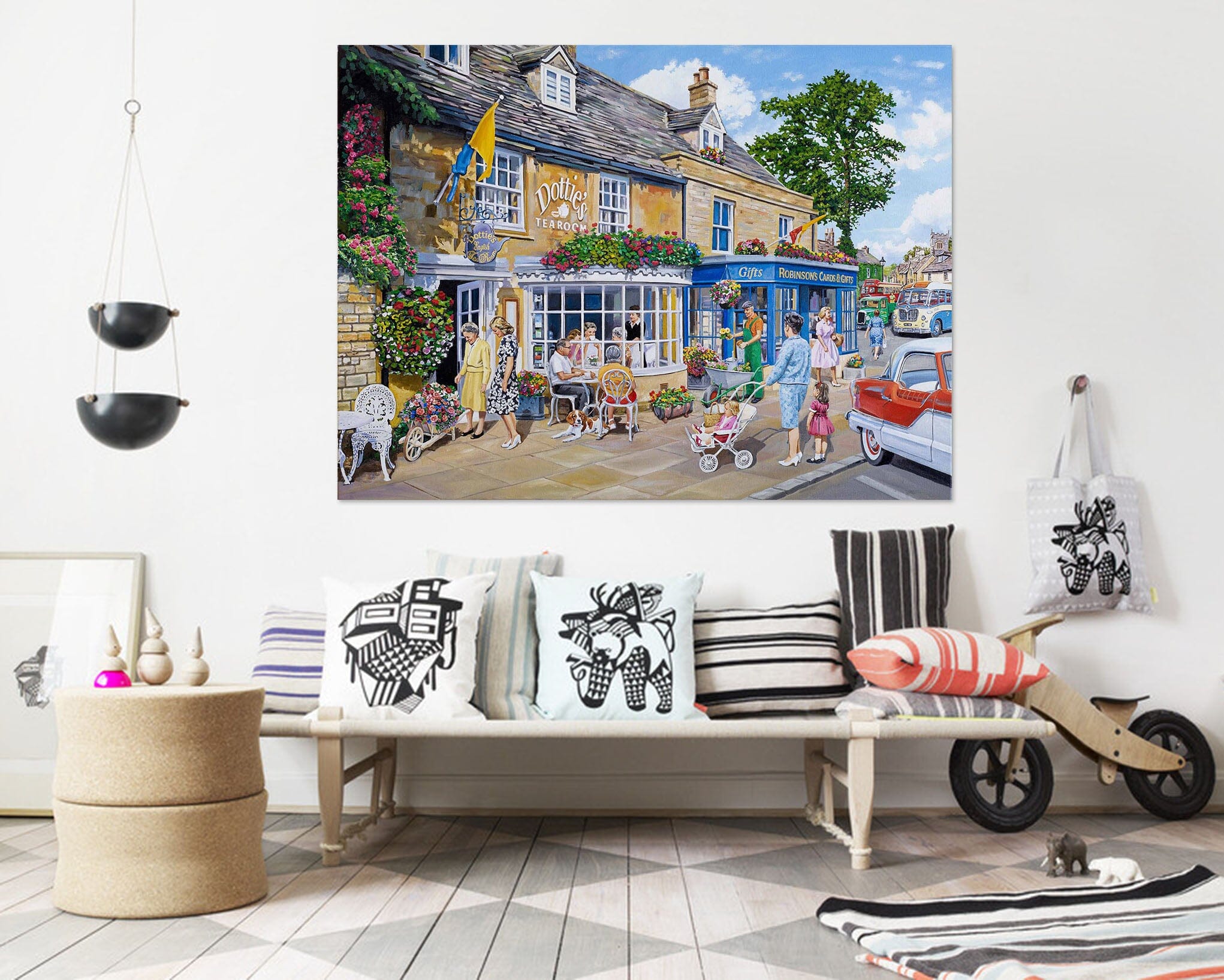 3D Tea Room 031 Trevor Mitchell Wall Sticker Wallpaper AJ Wallpaper 2