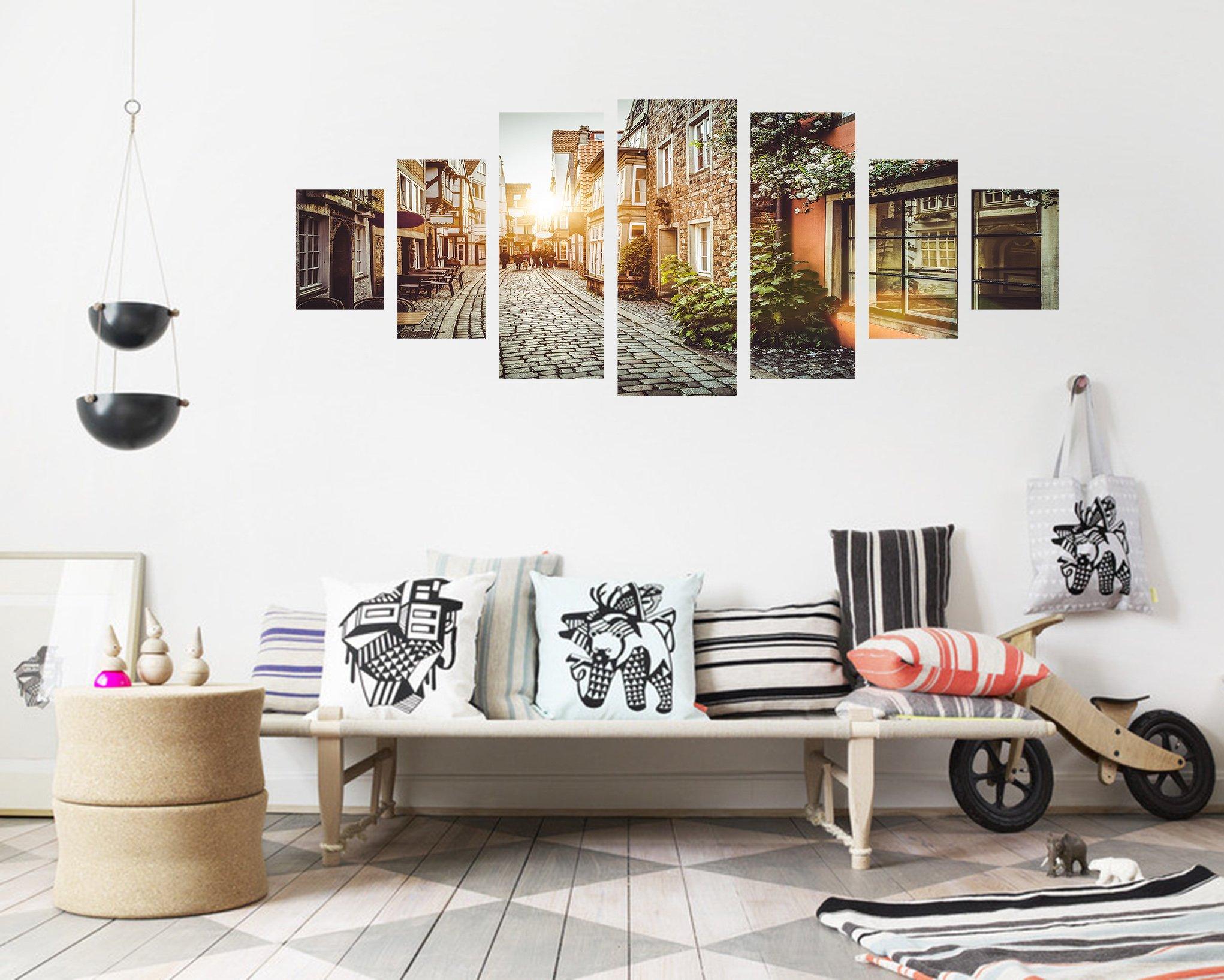 3D City Alley 157 Unframed Print Wallpaper Wallpaper AJ Wallpaper