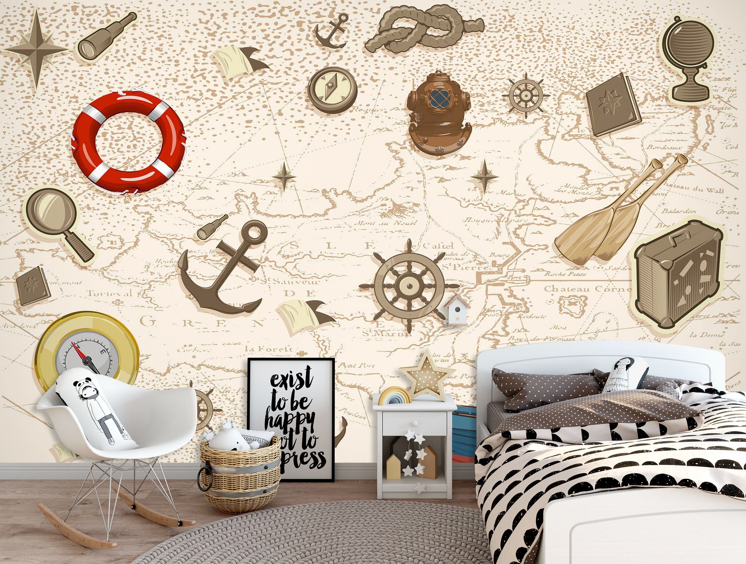 3D Lifebuoy 1675 Wall Murals Wallpaper AJ Wallpaper 2