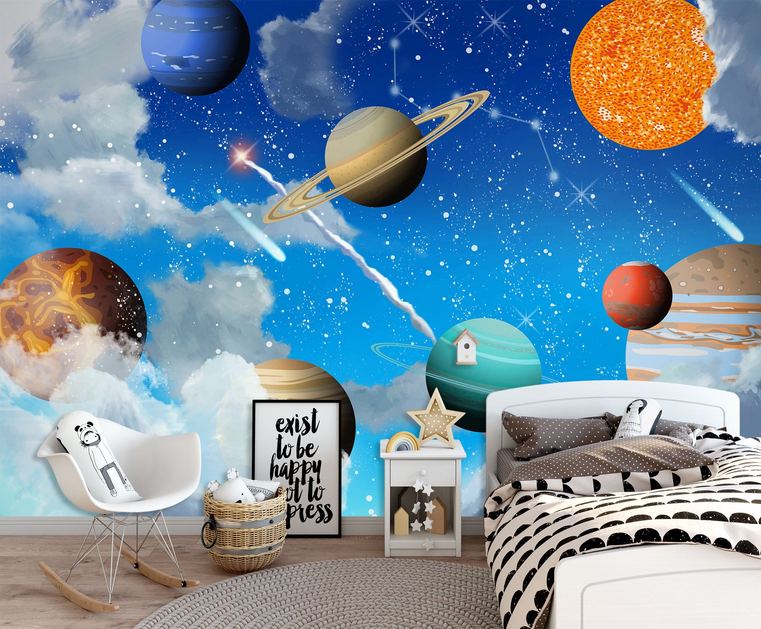 3D Color Planet 1681 Wall Murals Wallpaper AJ Wallpaper 2
