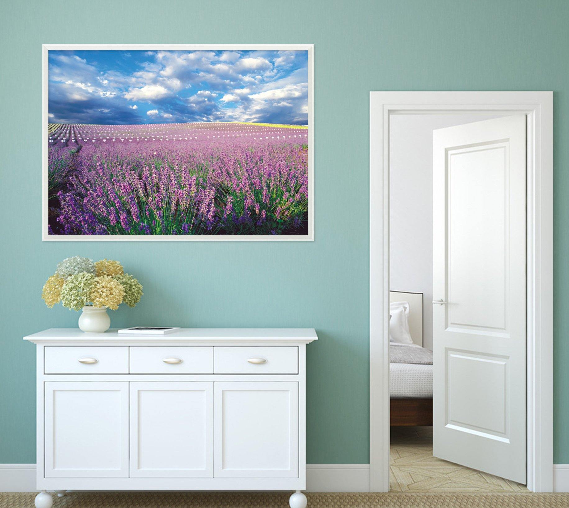 3D Lavender Sea 199 Fake Framed Print Painting Wallpaper AJ Creativity Home