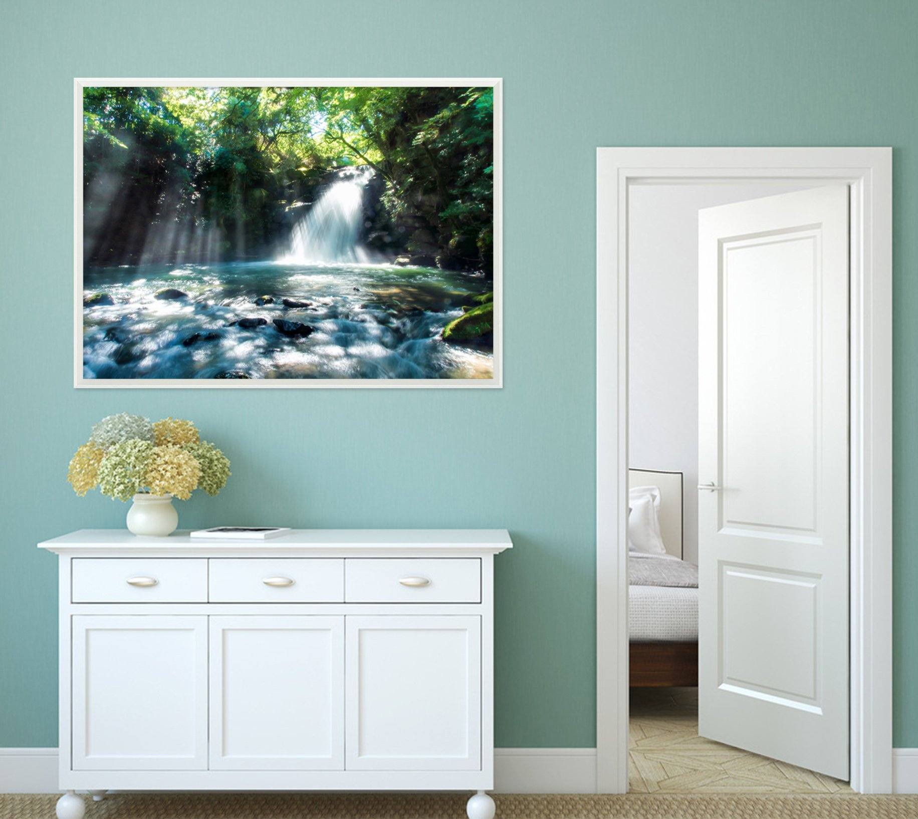 3D Sparkling Lake 195 Fake Framed Print Painting Wallpaper AJ Creativity Home