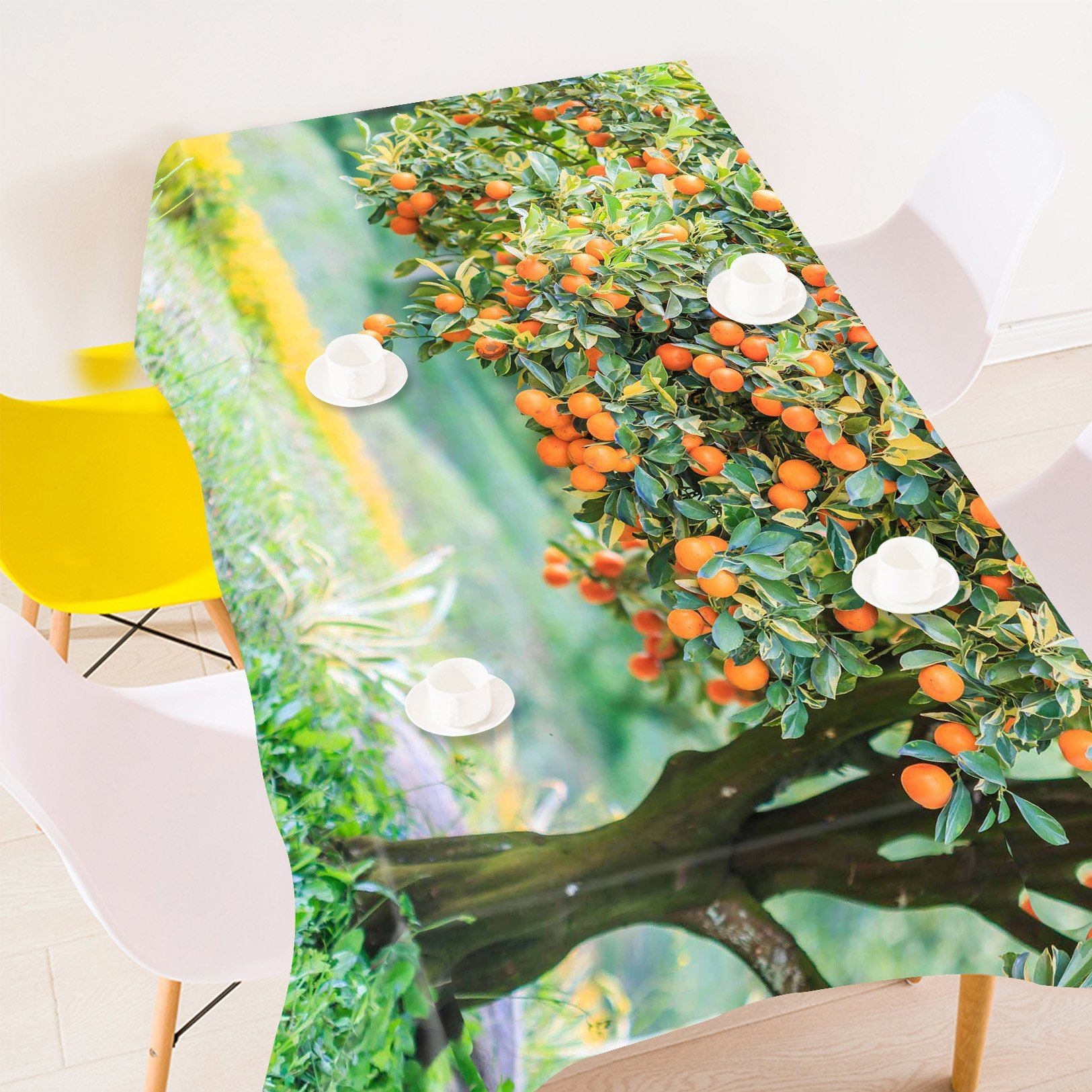 3D Kumquat Tree 768 Tablecloths Wallpaper AJ Wallpaper