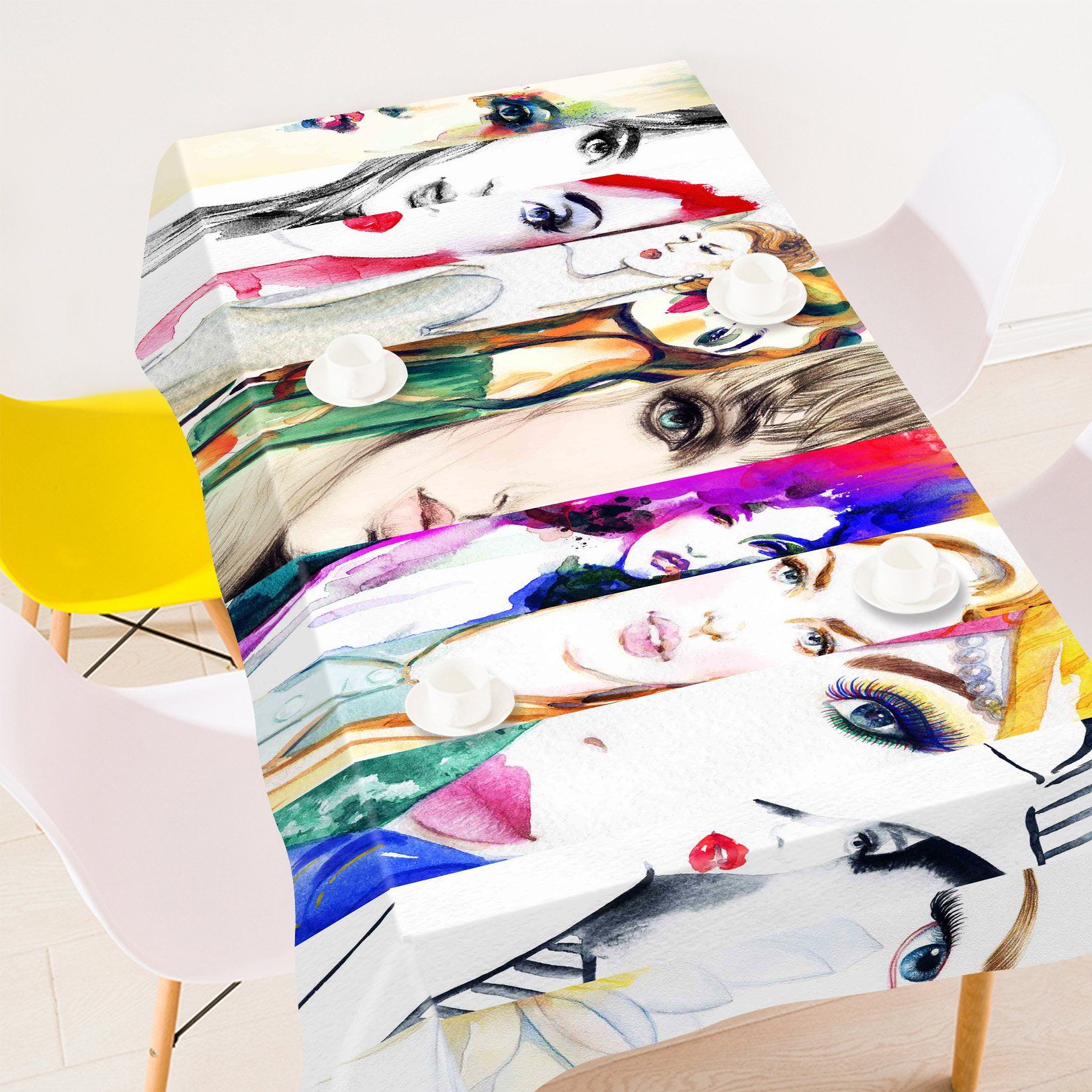 3D Graffiti Women 81 Tablecloths Wallpaper AJ Wallpaper