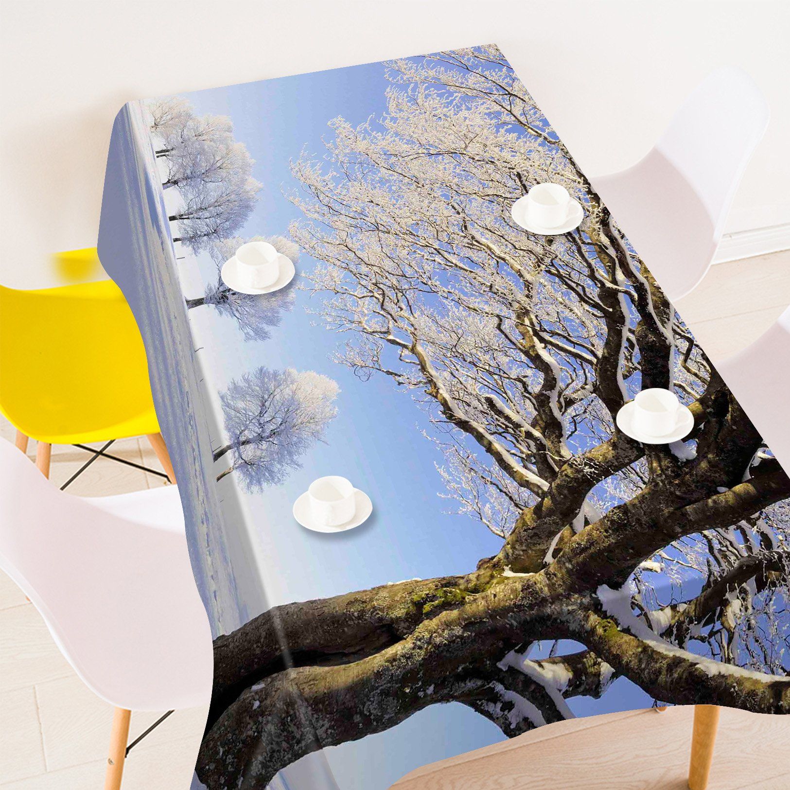 3D Icing Trees 506 Tablecloths Wallpaper AJ Wallpaper