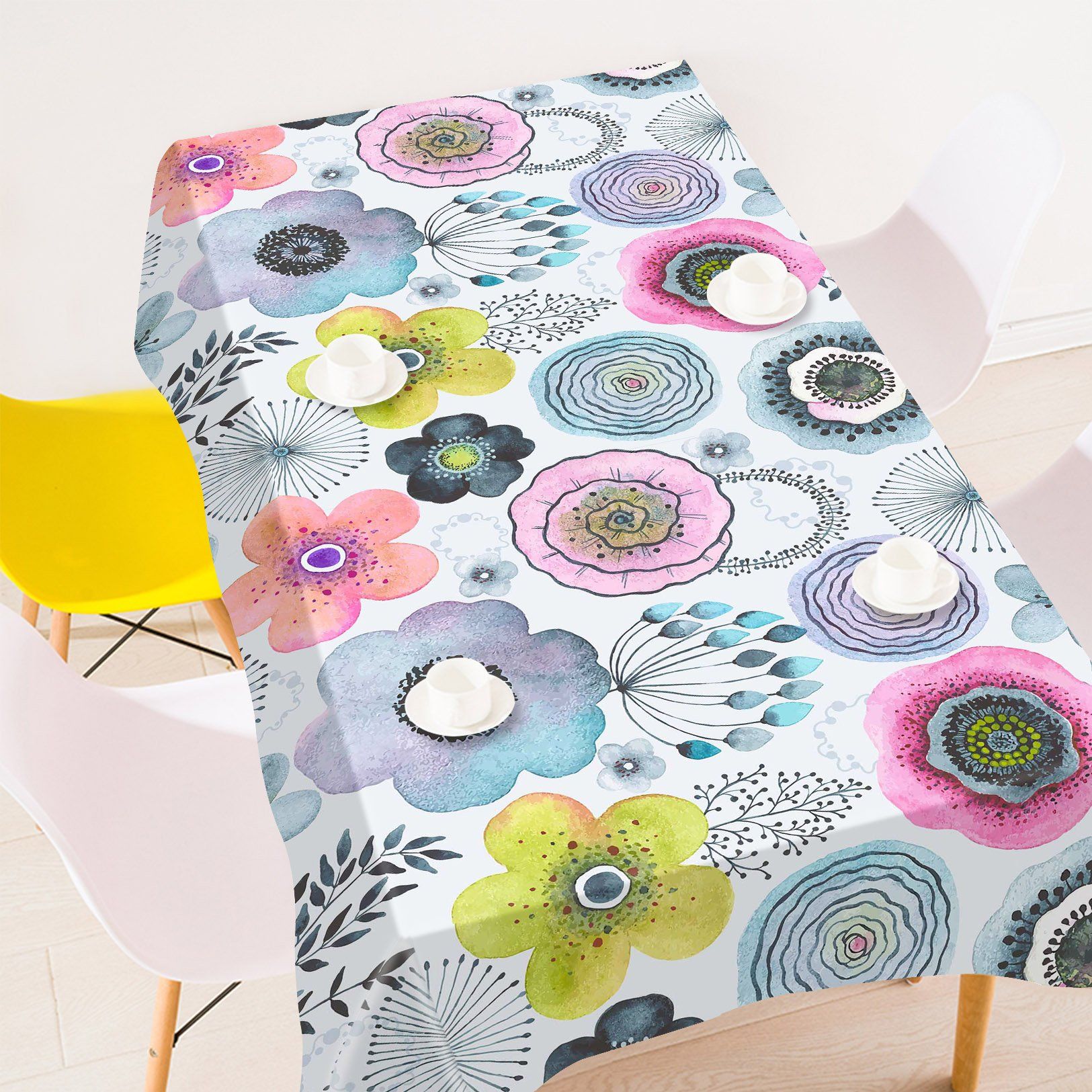 3D Flowers Pattern 343 Tablecloths Wallpaper AJ Wallpaper