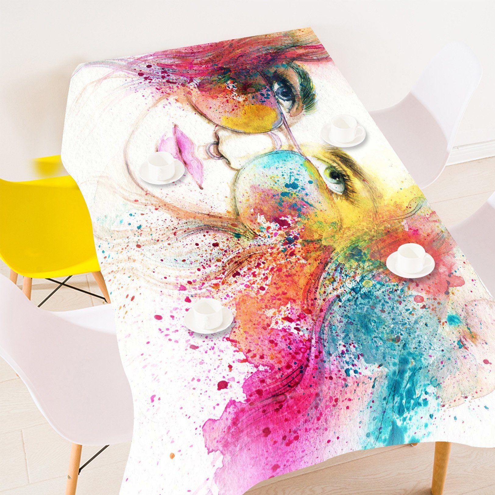 3D Graffiti Woman 754 Tablecloths Wallpaper AJ Wallpaper