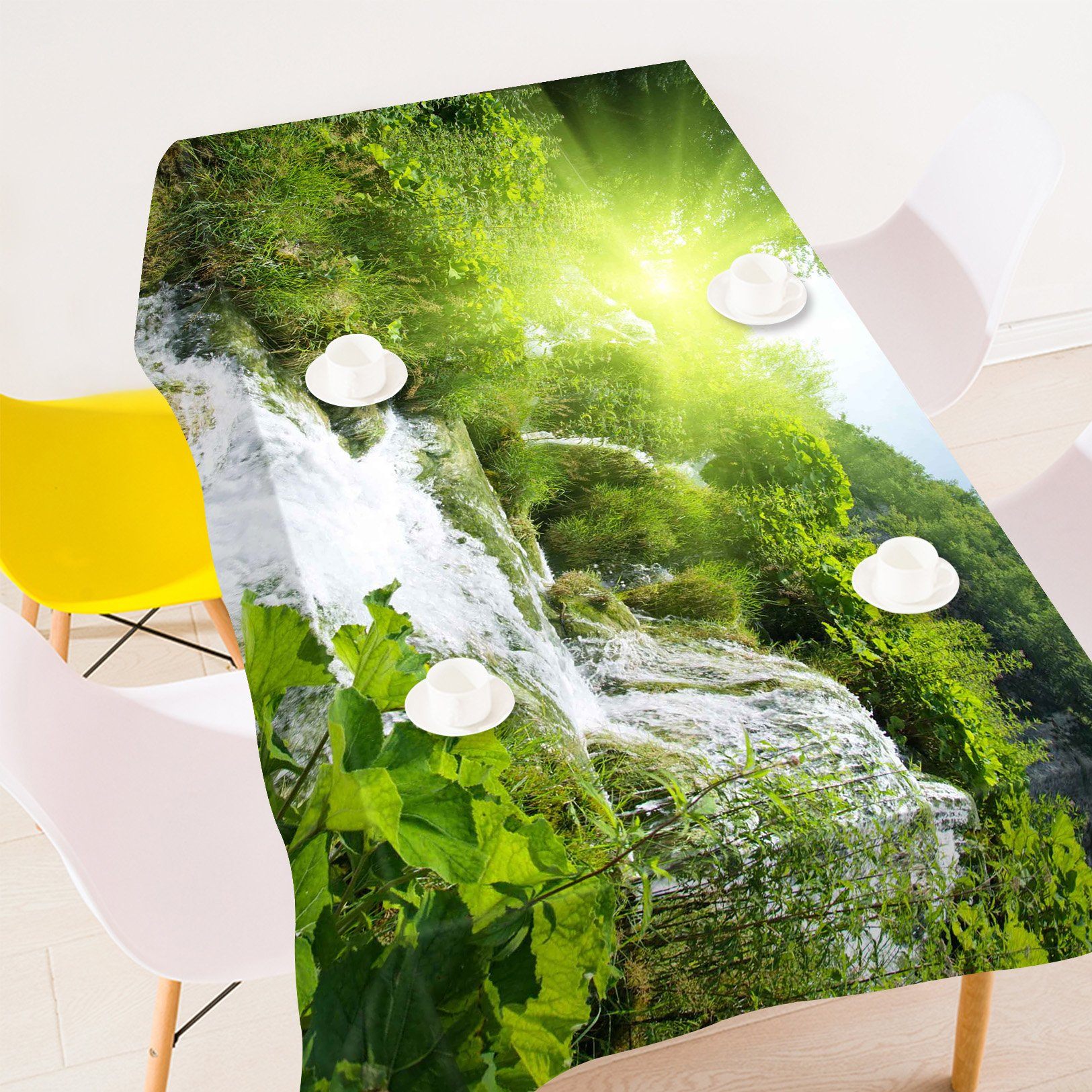 3D River Scenery 33 Tablecloths Wallpaper AJ Wallpaper