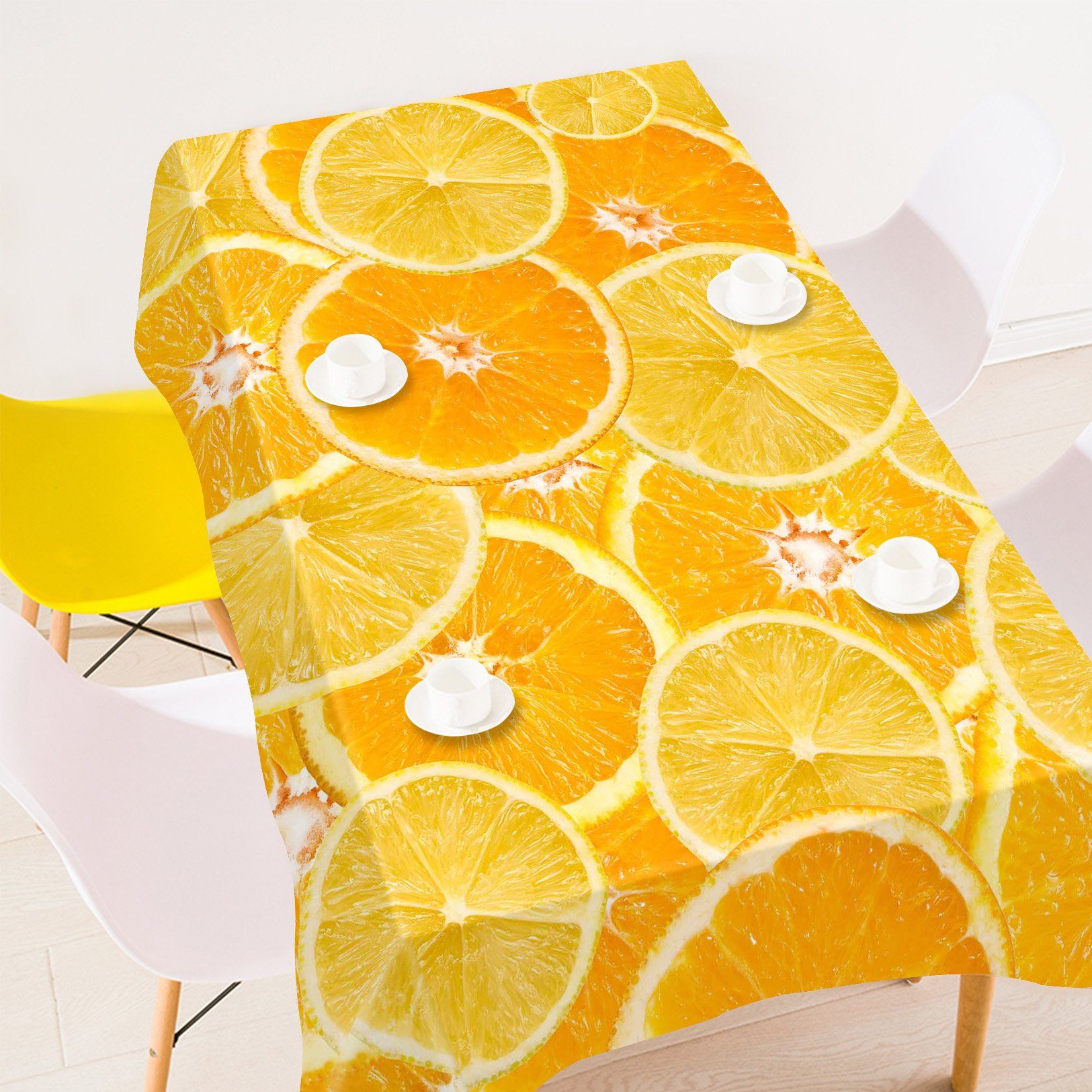 3D Orange Slices 347 Tablecloths Wallpaper AJ Wallpaper
