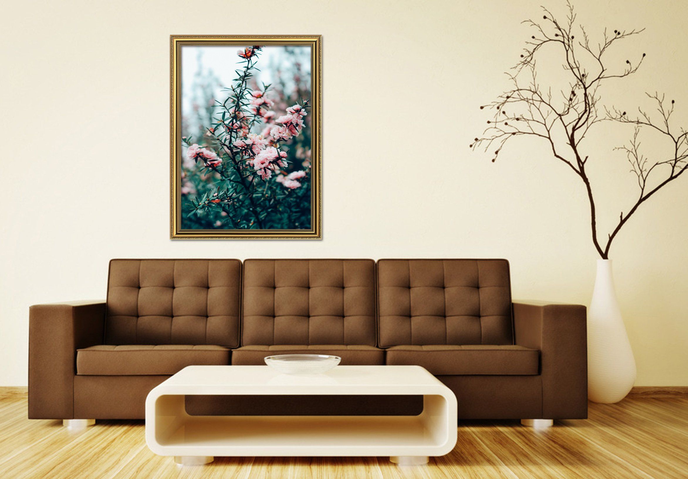 3D Among The Flowers 018 Fake Framed Print Painting Wallpaper AJ Creativity Home