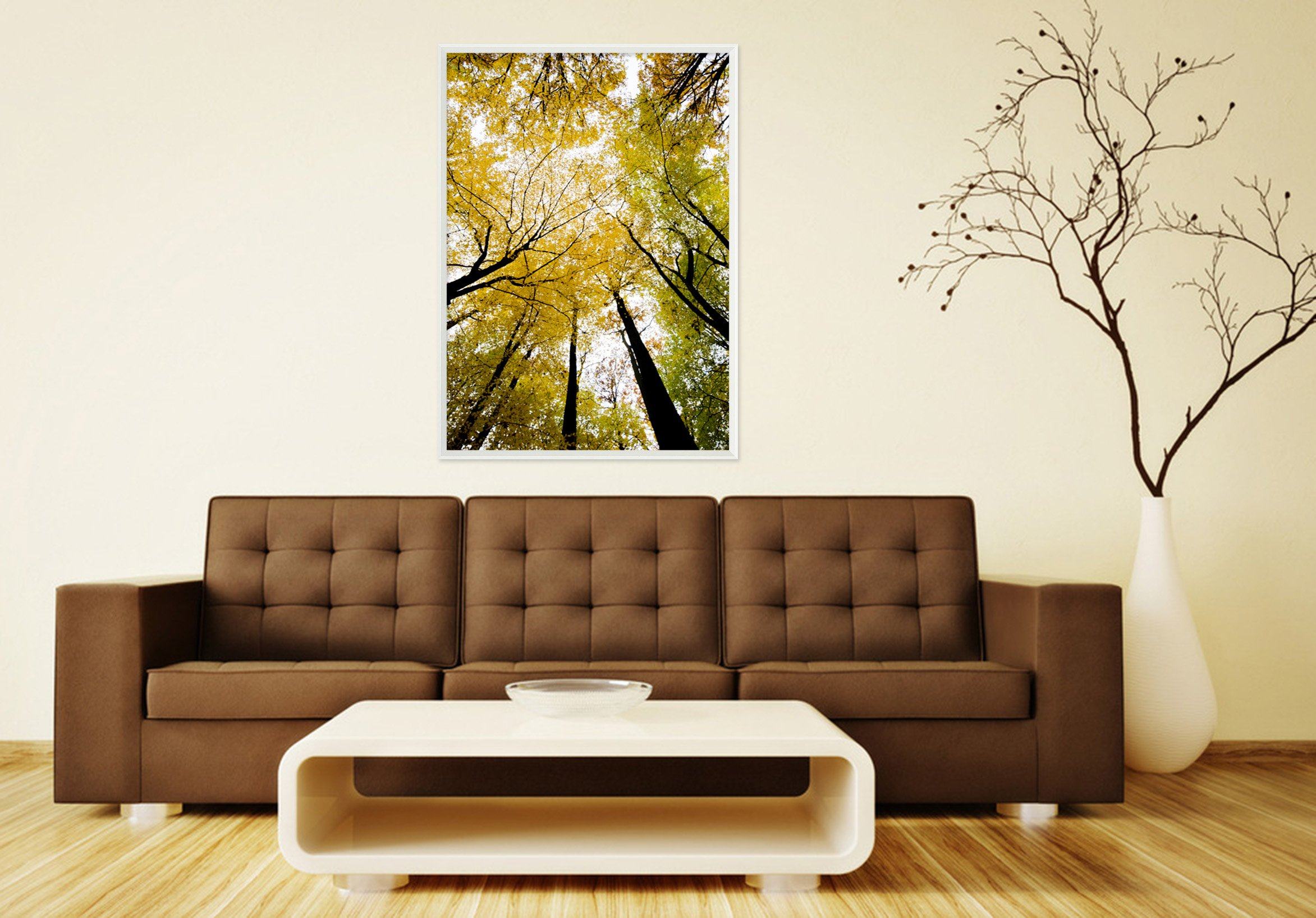 3D Sunny Tree 006 Fake Framed Print Painting Wallpaper AJ Creativity Home